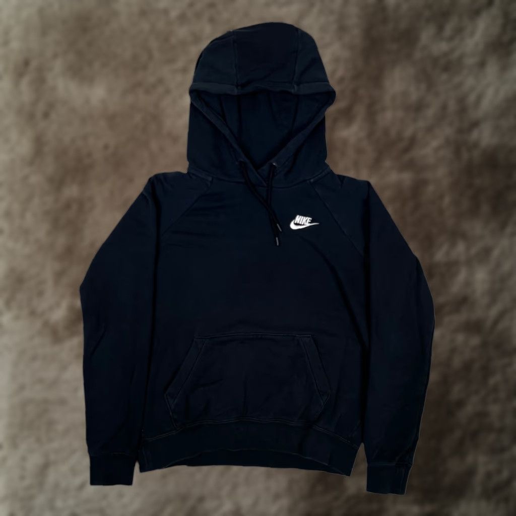 Nike VINTAGE Nike Black Hoodie Sweatshirt XS Women Embroidered Swoosh Fade 90s Sports USA Pullover Hooded Pockets Size XS / US 0-2 / IT 36-38 - 1 Thumbnail