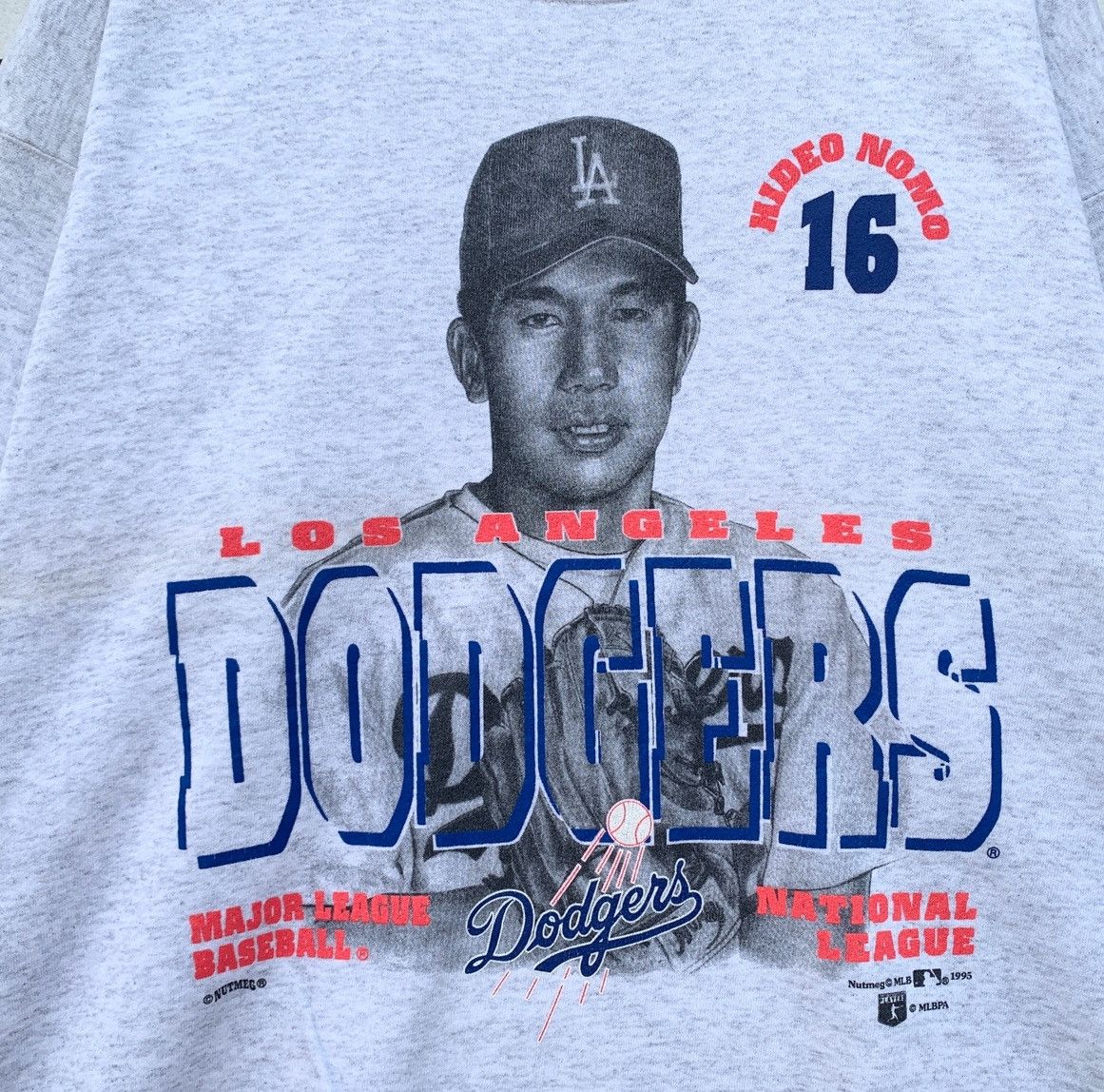 MLB × Nutmeg × Vintage Vintage 1990s Nutmeg MLB Dodgers Hideo Nomo Baseball Size US XL / EU 56 / 4 - 6 Thumbnail