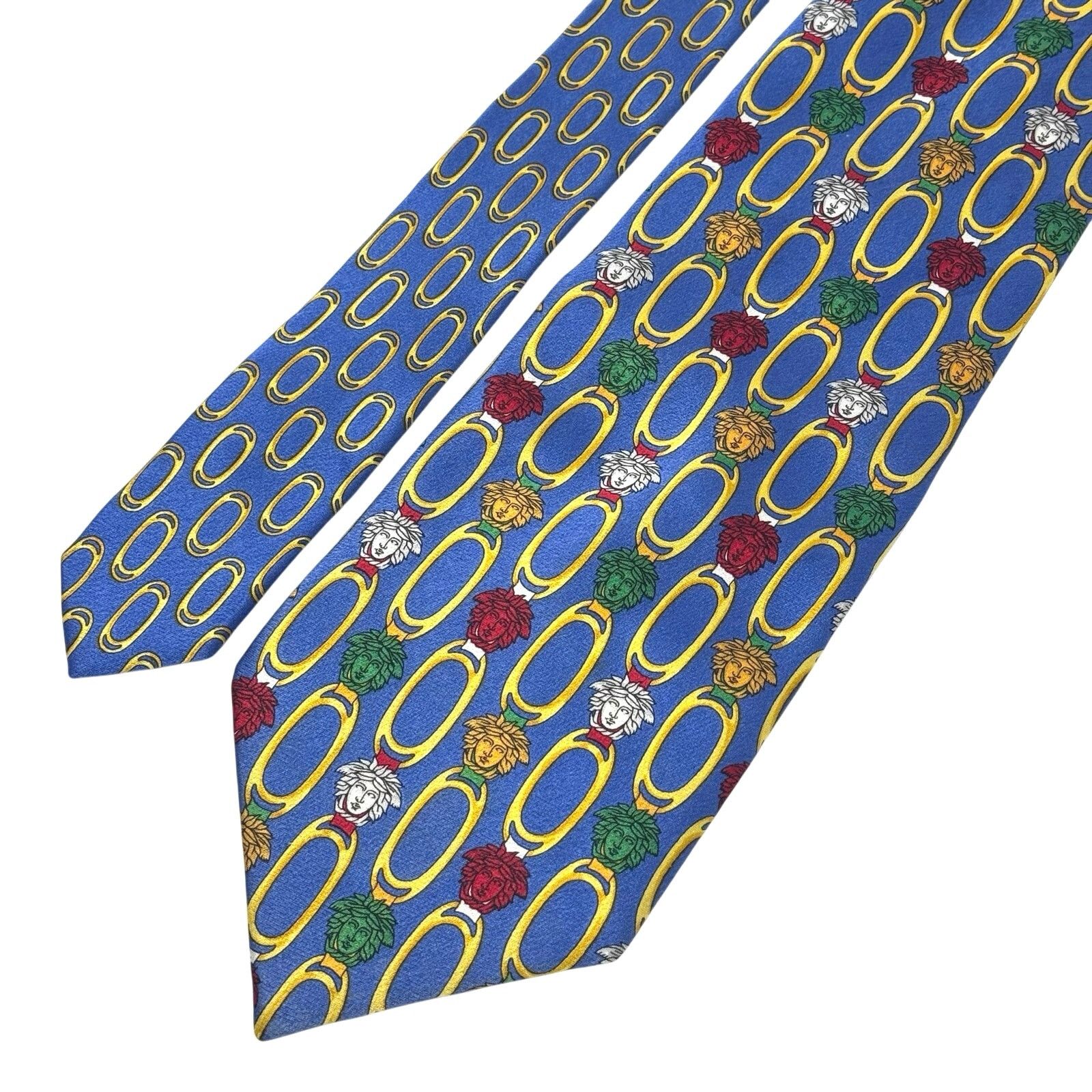 Versace Versace Blue Medusa Tie Size ONE SIZE - 3 Thumbnail