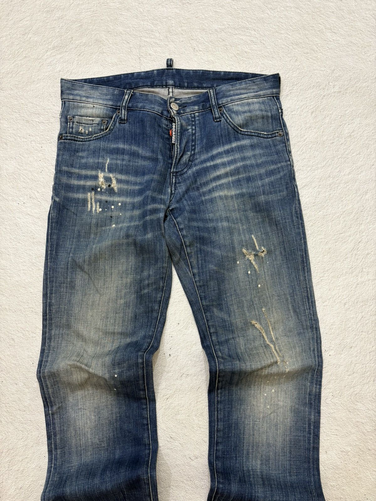 Dsquared2 2000s Dsquared distressed denim pants y2k style Size US 31 - 2 Thumbnail