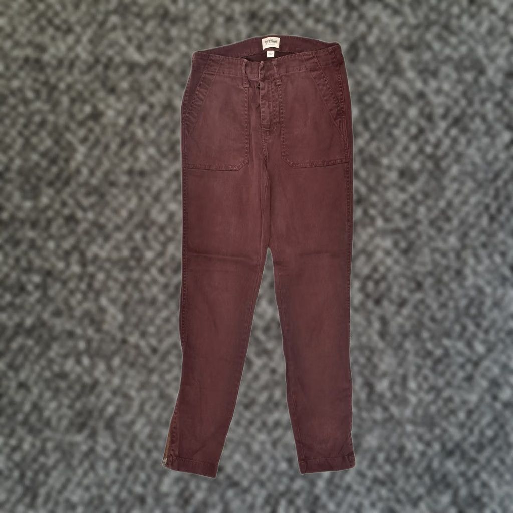 J.Crew J. CREW Womens Slim Chino Trousers Brown Cotton W27 L27 Size 27" / US 4 / IT 40 - 1 Thumbnail