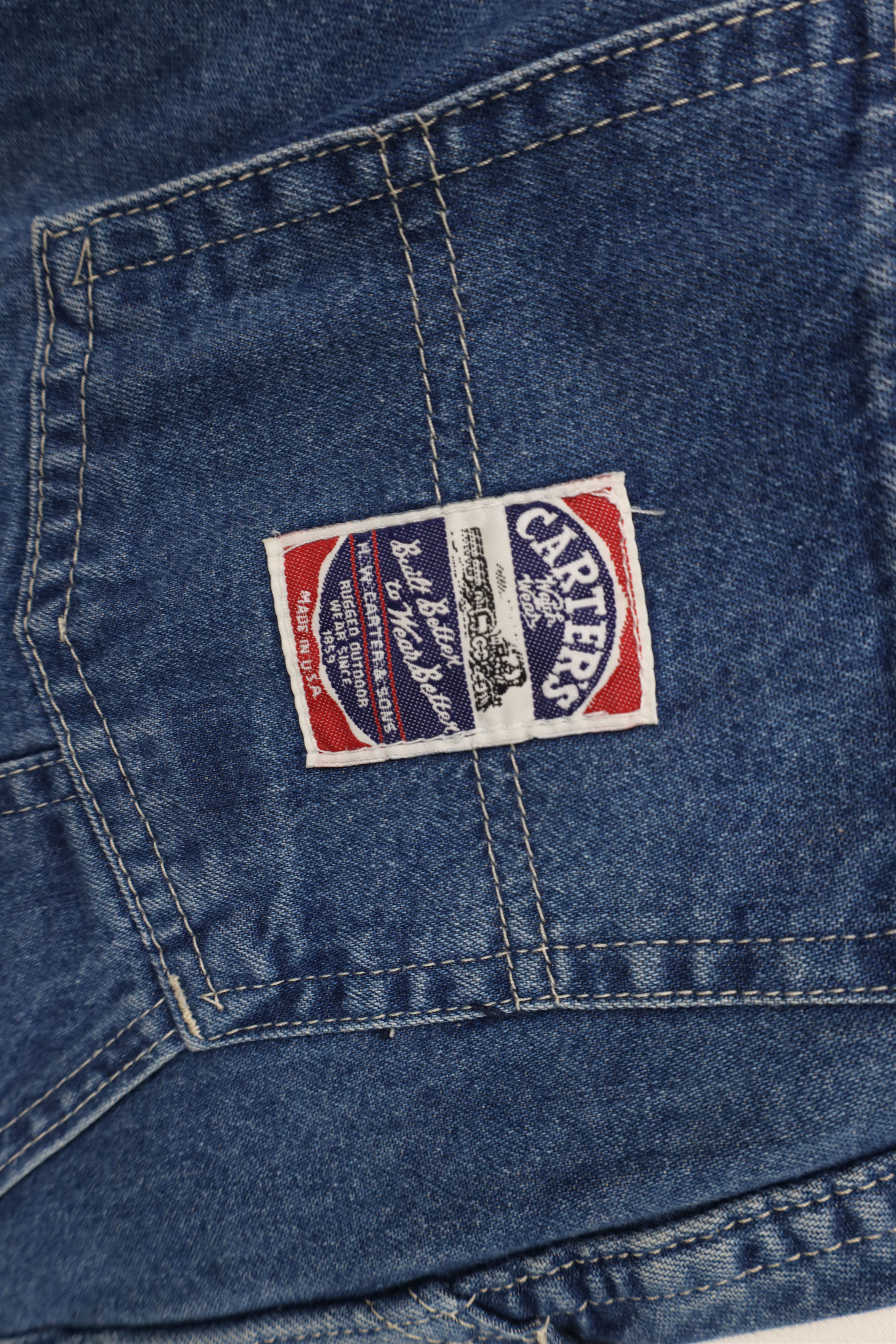Vintage Vintage 70s Streetwear Workwear Dungaree Denim Jeans USA Size 27" / US 4 / IT 40 - 14 Thumbnail