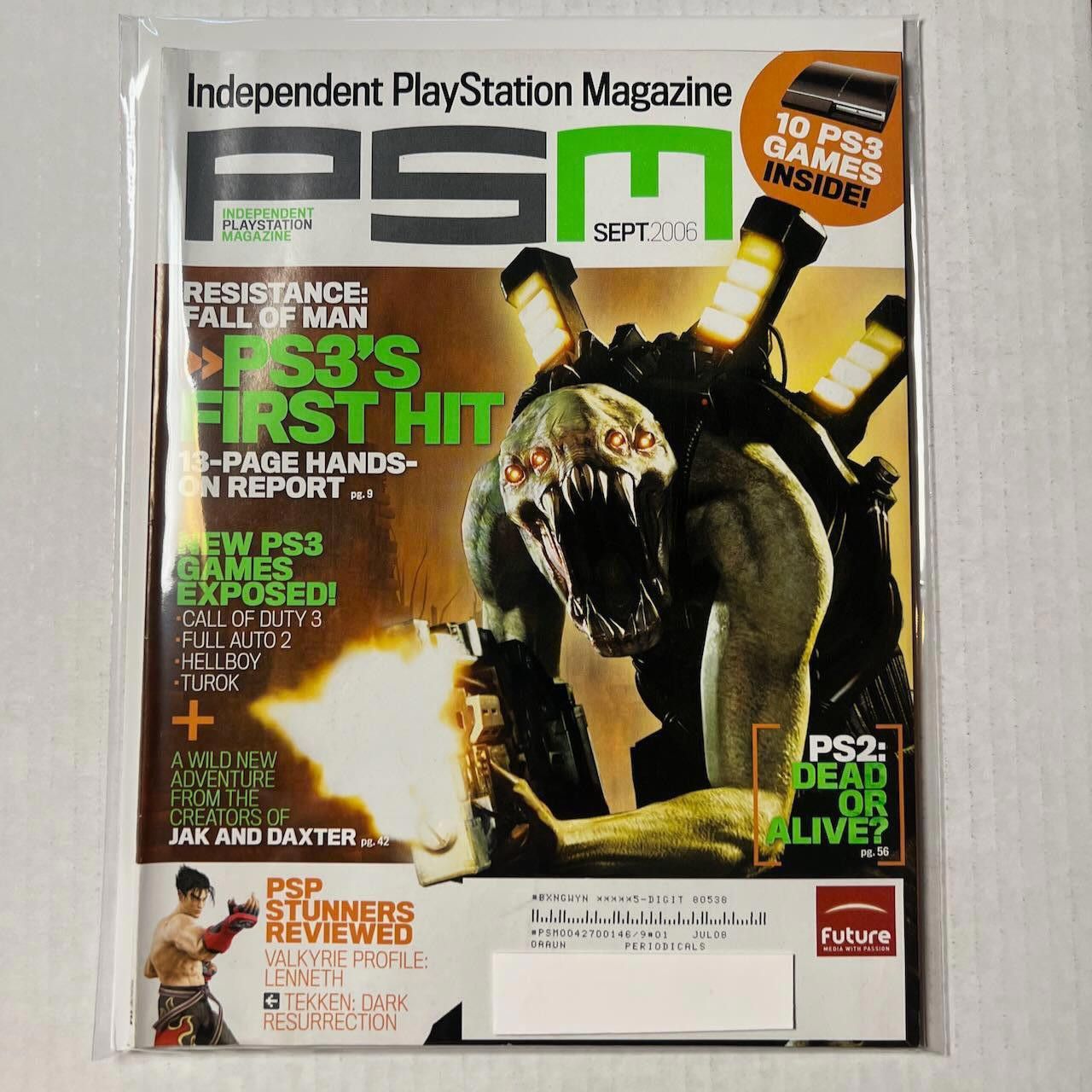 Playstation PSM Magazine #114 SEP 2006 PS3 Resistance Fall of Man Size ONE SIZE - 1 Thumbnail