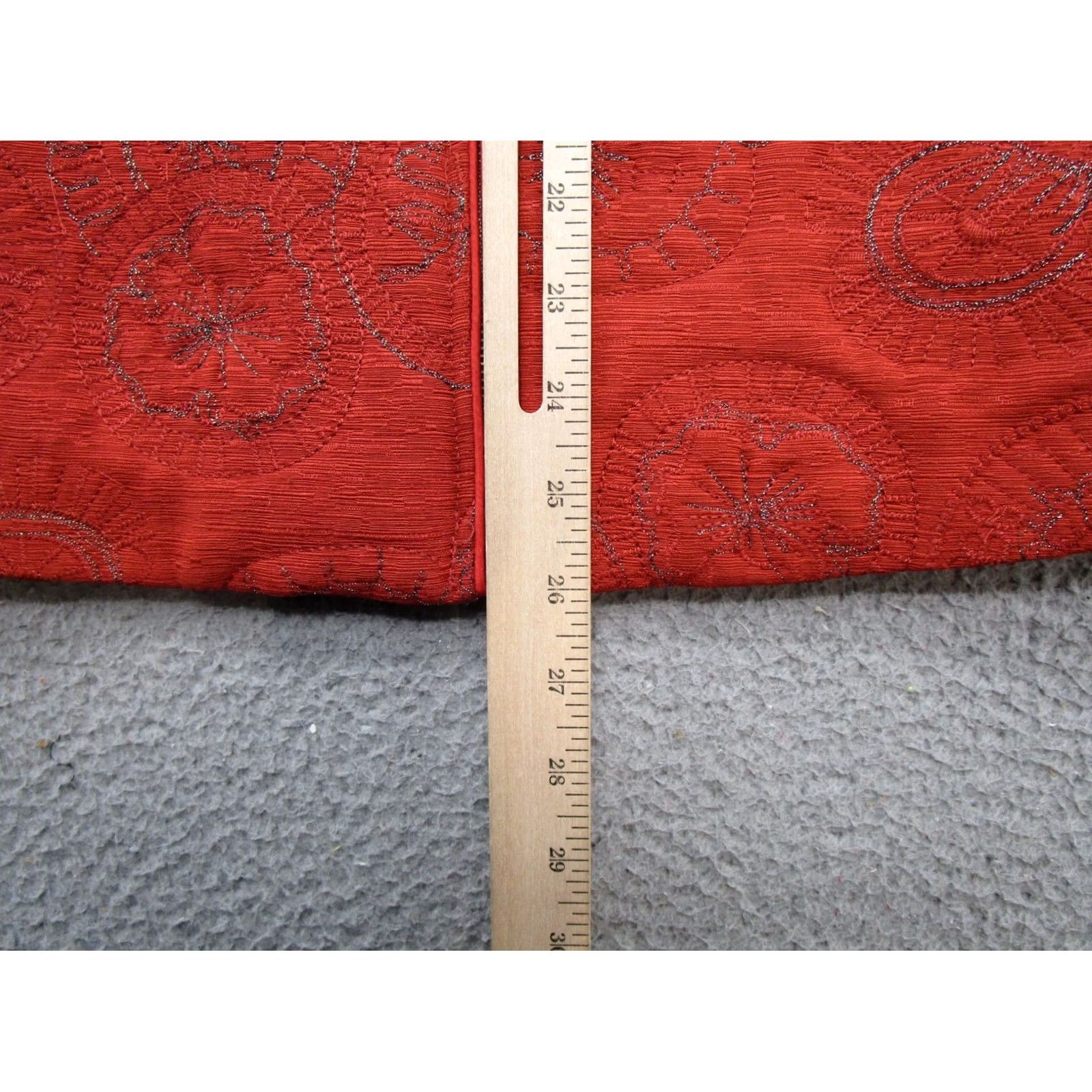 Vintage CHRISTOPHER & BANKS Women’s Orange Sparkle Embroidered Silk Vest Size M Size M / US 6-8 / IT 42-44 - 6 Thumbnail