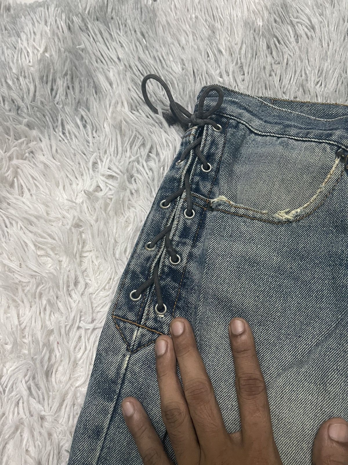 Harley Davidson 90s HARLEY DAVIDSON DENIM JEANS RARE DESIGN Size US 32 / EU 48 - 10 Thumbnail