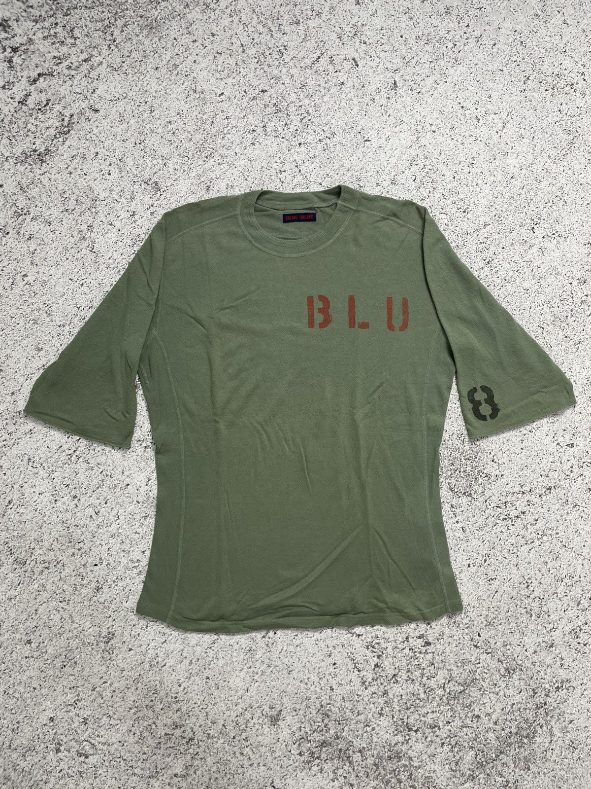 Blue Blue Japan Vintage Raglan Blue Blue Japan Military T Shirt Size US S / EU 44-46 / 1 - 1 Thumbnail
