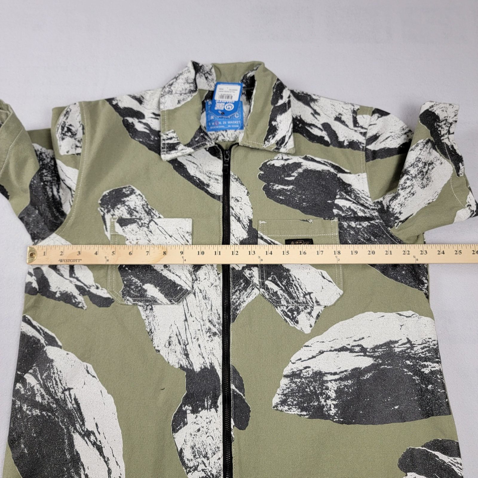 Market Market Mens Green Talus Work Shirt Short Sleeve Sz L (601) Size US L / EU 52-54 / 3 - 6 Thumbnail