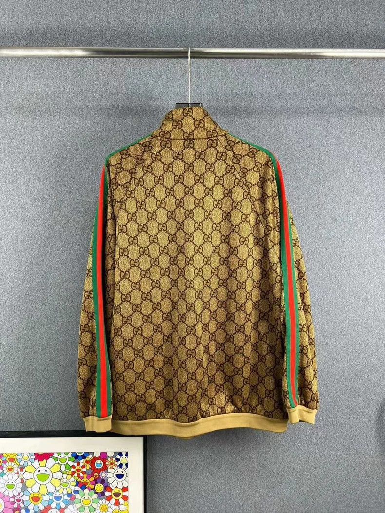 Gucci Gucci Brown Patterned Jacket Jacket-2506 Size US XL / EU 56 / 4 - 2 Thumbnail