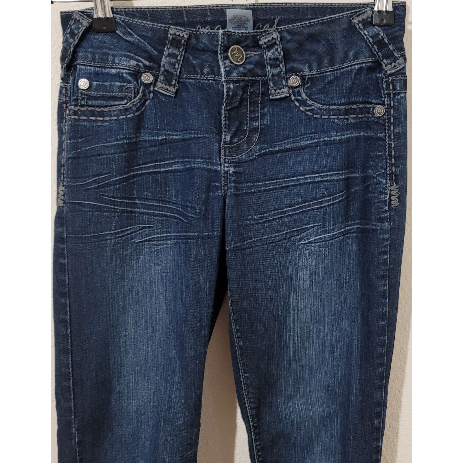 Other Maurices Dark Blue Mid Washed Skinny Women's Jeans XS Size 28" / US 6 / IT 42 - 2 Thumbnail