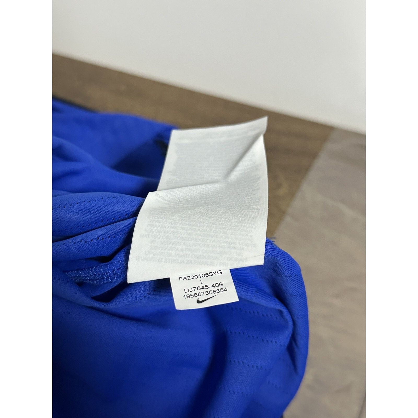 Nike INTER MILAN 2022 2023 HOME SHIRT JERSEY NIKE PLAYER ISSUE Size US L / EU 52-54 / 3 - 6 Thumbnail