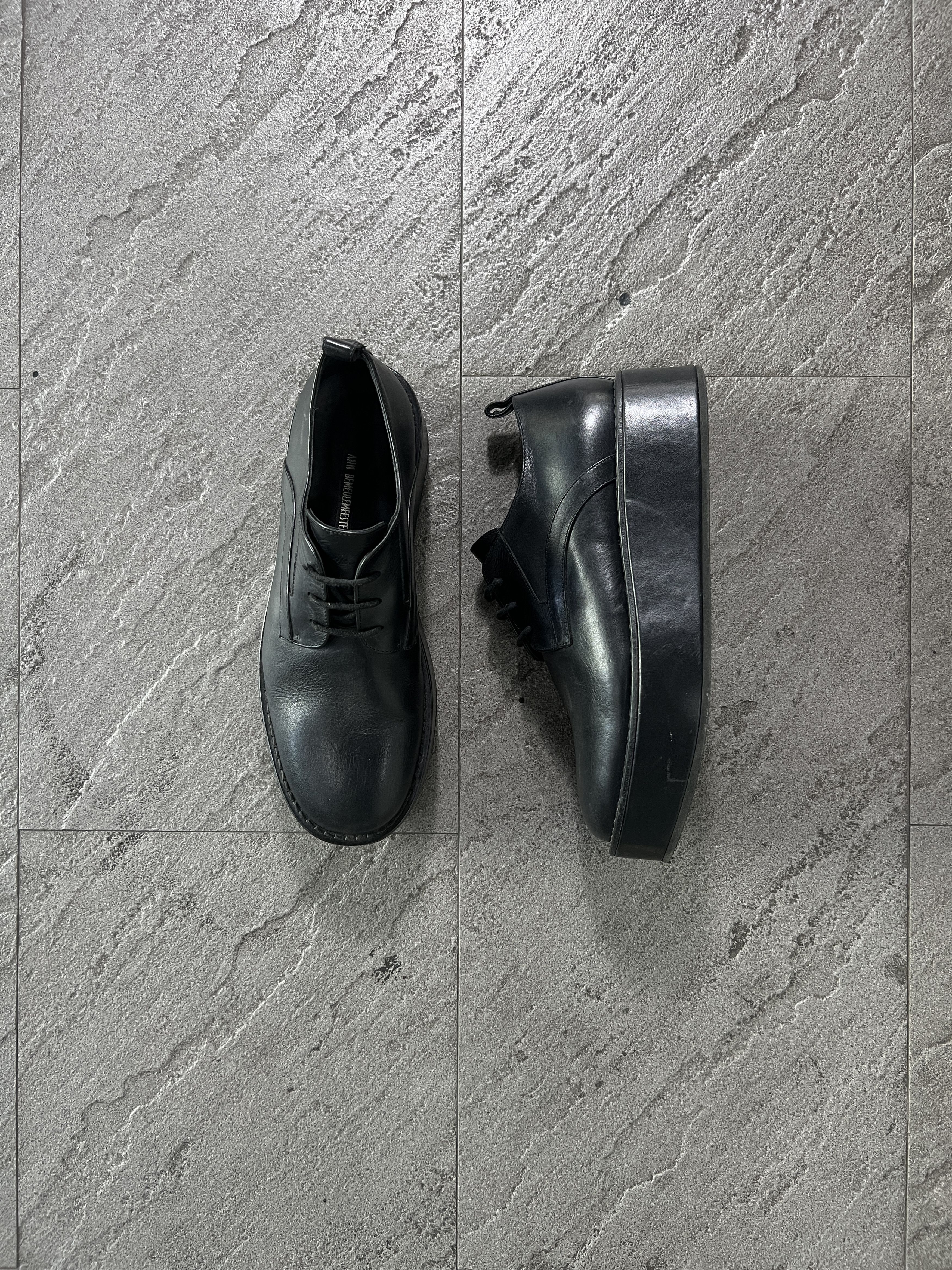 Ann Demeulemeester Ann Demeulemeester Platform Derby Shoes Black EU42 Size US 9 / EU 42 - 1 Thumbnail