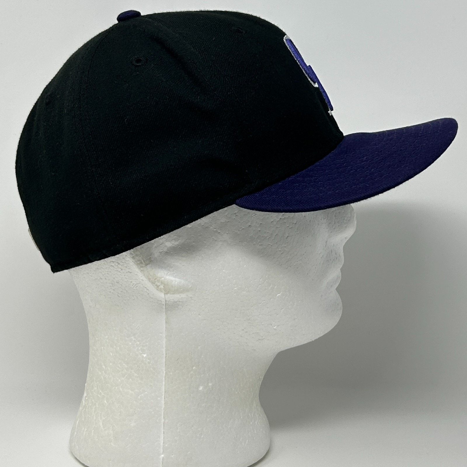 New Era Colorado Rockies Hat Baseball Cap New Era Black 7 3/8 Size ONE SIZE - 7 Thumbnail