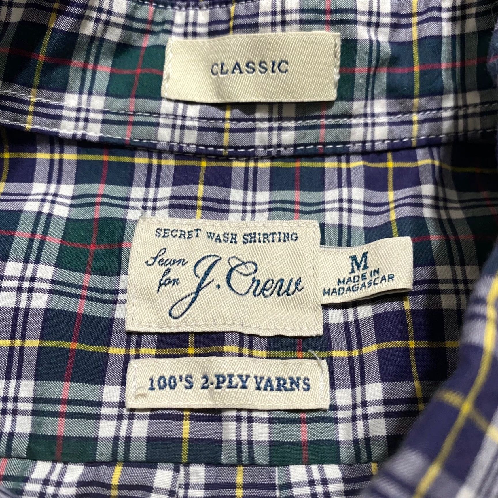 J.Crew J.CREW Mens Shirt Multicolor Plaid Long Sleeve Button-Down 100% Cotton M Adult Medium Regular Cotton Versatile Classic Mens Size US M / EU 48-50 / 2 - 3 Thumbnail