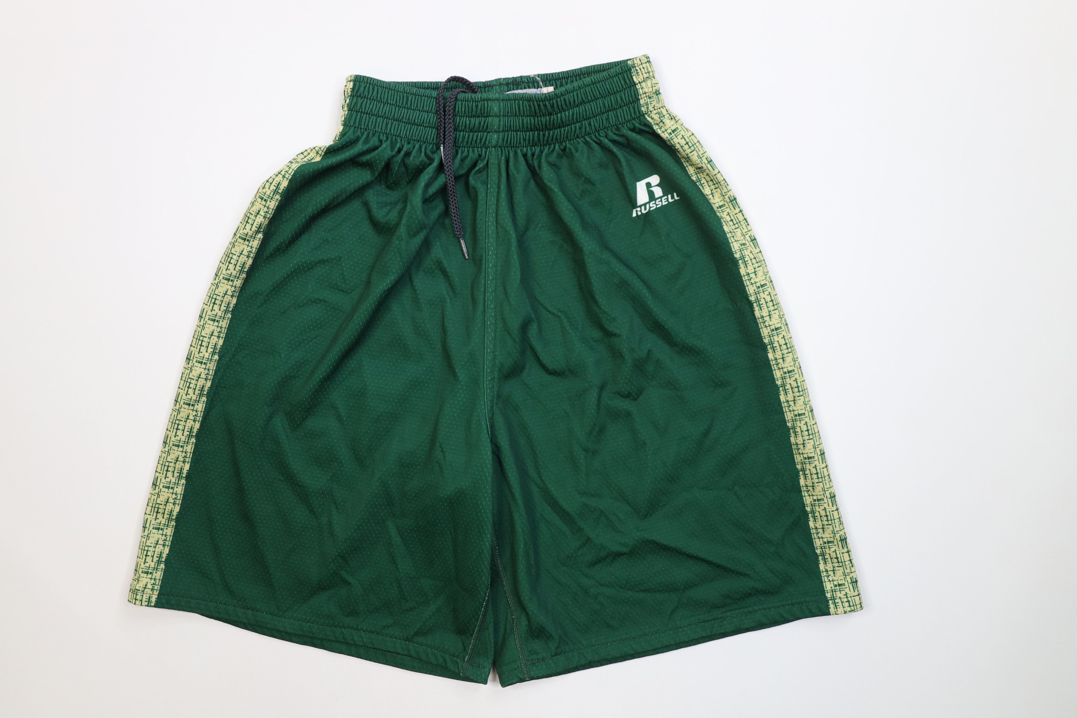 Russell Athletic Vintage 90s Y2K Russell Athletic Gym Basketball Shorts Green Size US 30 / EU 46 - 1 Thumbnail