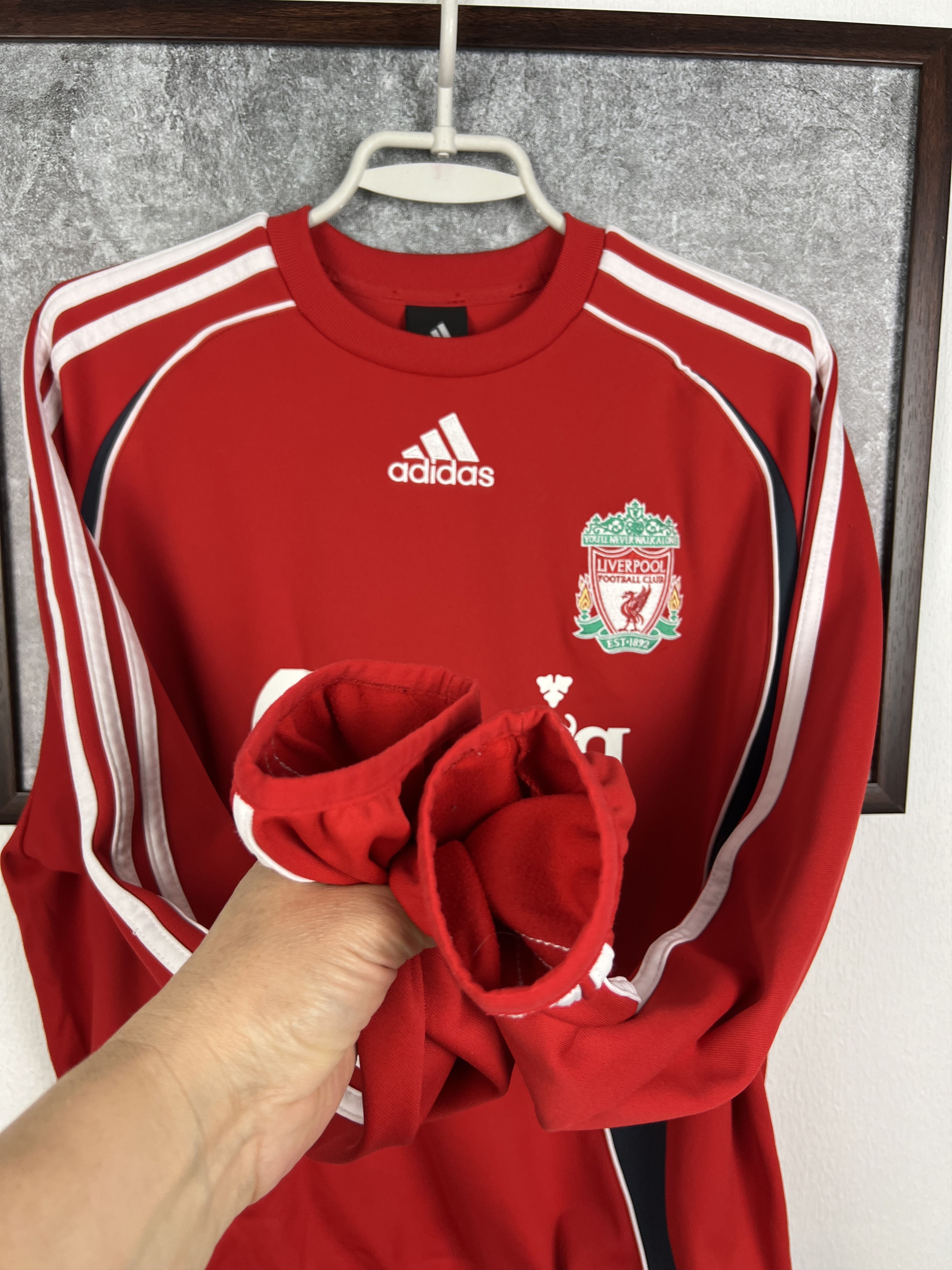 Adidas Liverpool Football Sweatshirt Soccer Crewneck Track Top Size US S / EU 44-46 / 1 - 5 Thumbnail