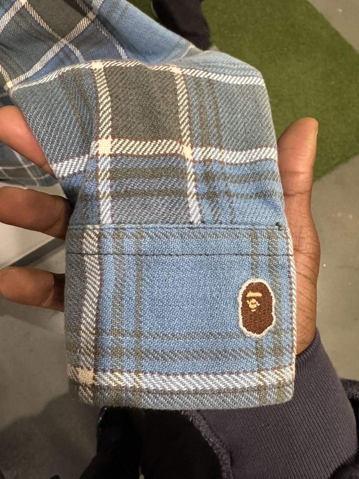 Bape Bape Flannel Blue Grey Size US S / EU 44-46 / 1 - 2 Thumbnail