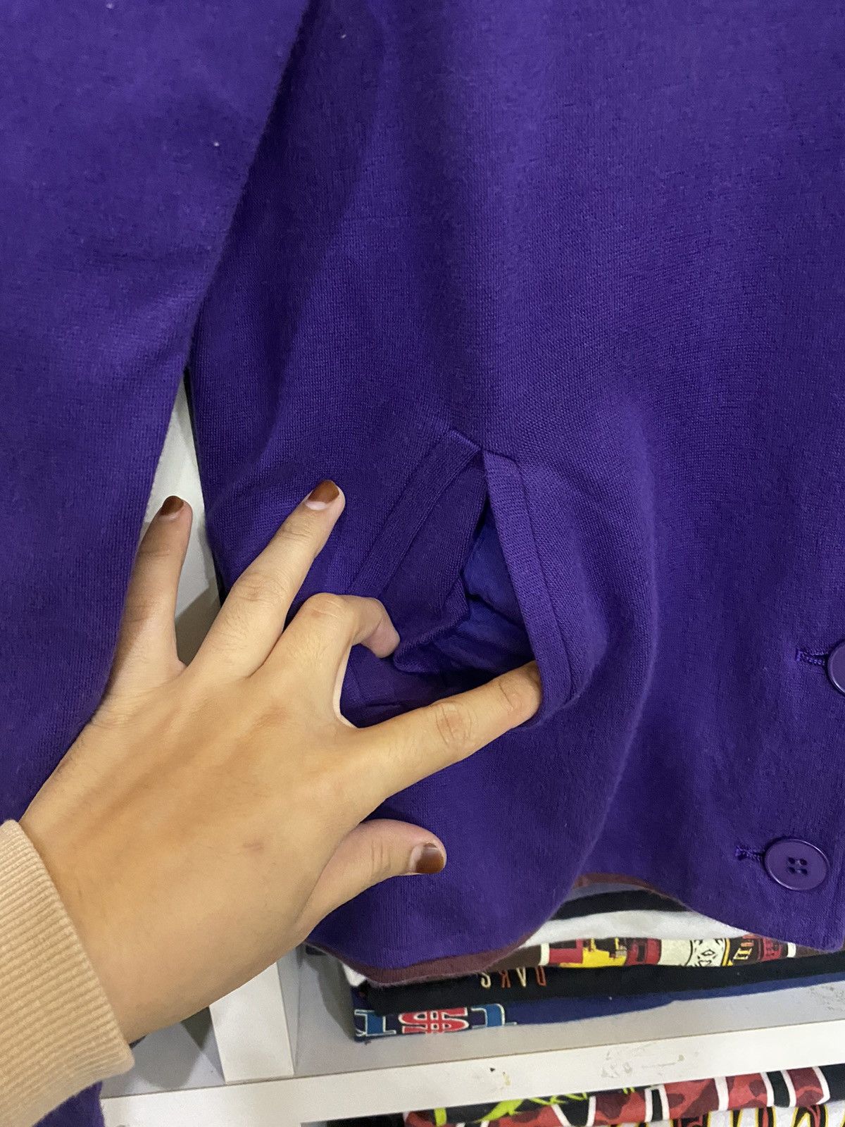 Designer × Issey Miyake × agnes b. Agnes B. Issey miyake Paris Womens Jacket Size S / US 4 / IT 40 - 7 Thumbnail
