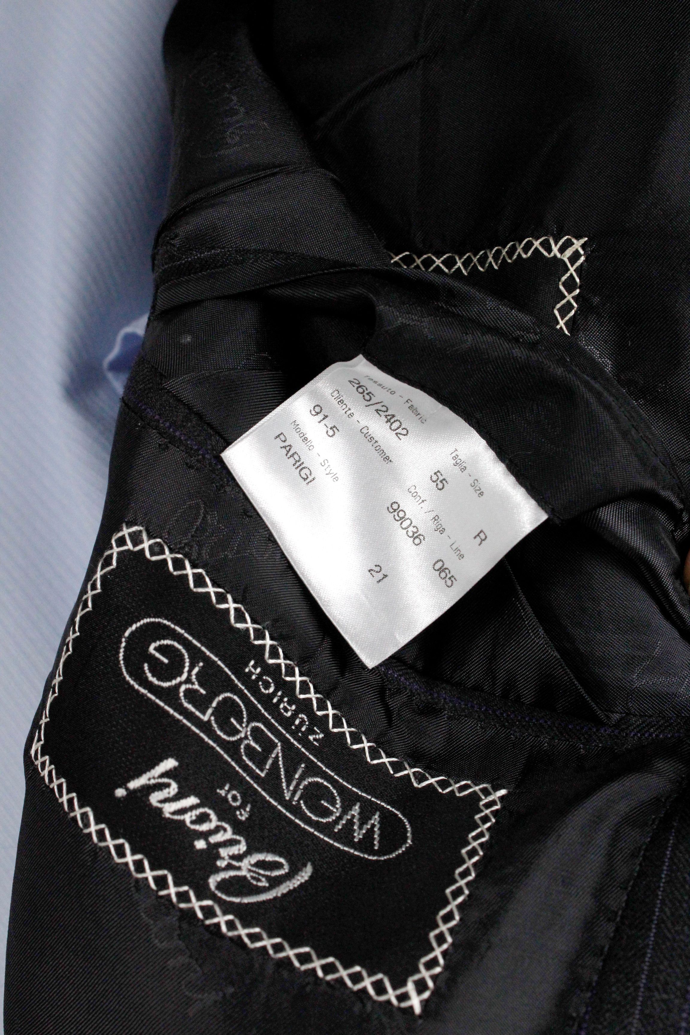 Brioni Brioni Parigi Black Striped Wool 150s Blazer Jacket Size US L / EU 52-54 / 3 - 10 Thumbnail