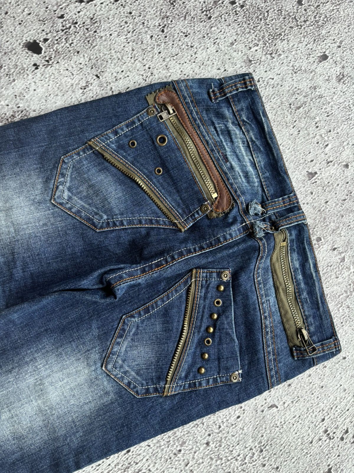 Hysteric Glamour Y2k Flare jeans latooku Tornado Mart style Size US 31 - 6 Thumbnail