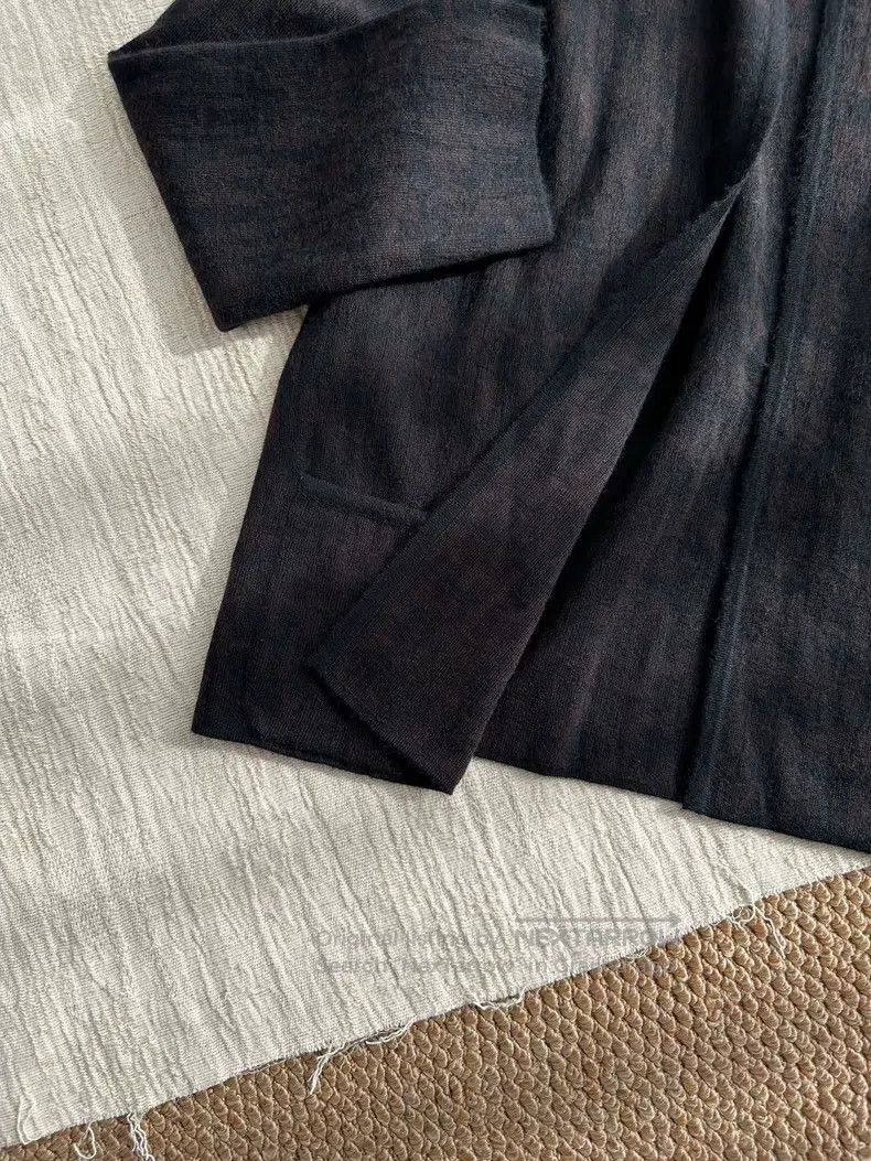 Hermes Hermes Cashmere knit cardigan long sleeve jacket, dark bro Size M / US 6-8 / IT 42-44 - 4 Thumbnail