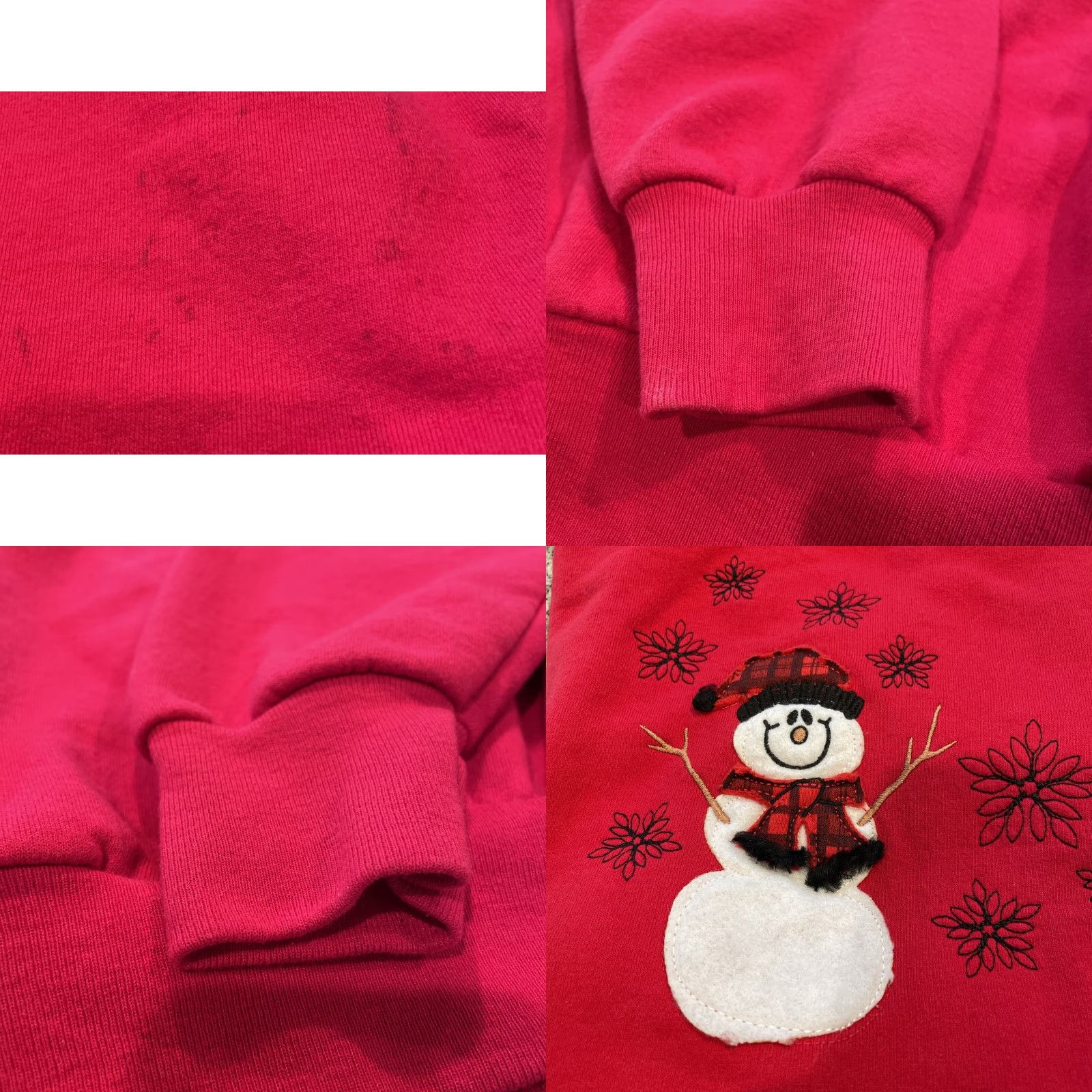 Hanes VINTAGE Hanes Comfort Women’s Sweater Crew Neck Red Snowman XL Ugly Christmas 90s Embroidered Womens XL Size XL / US 12-14 / IT 48-50 - 8 Thumbnail