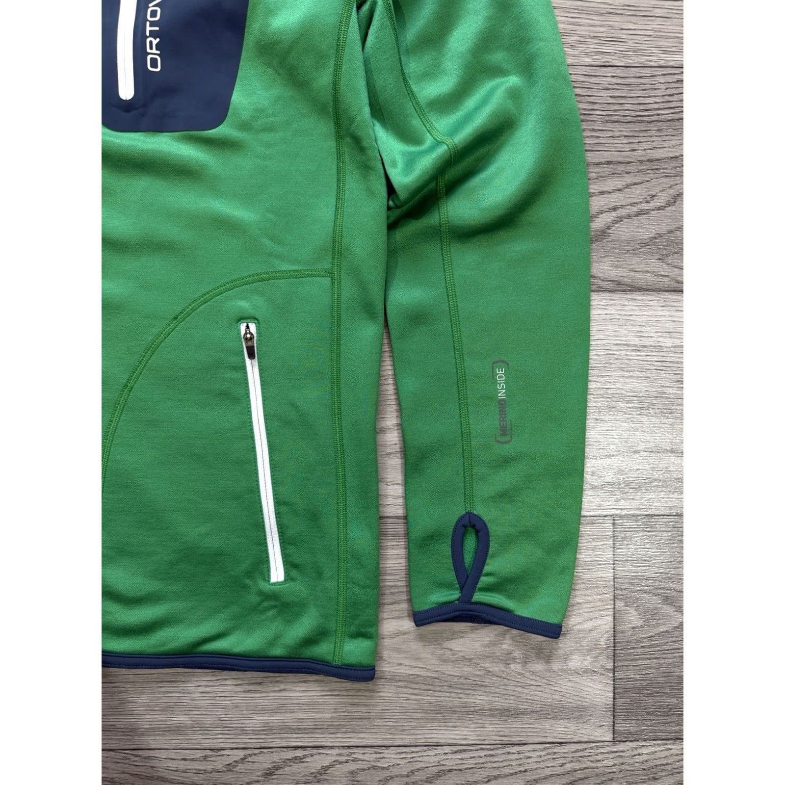 ORTOVOX Ortovox Merino Inside Fleece Jacket Mens Ski Touring Sweater Size L Green Mens Size US L / EU 52-54 / 3 - 6 Thumbnail
