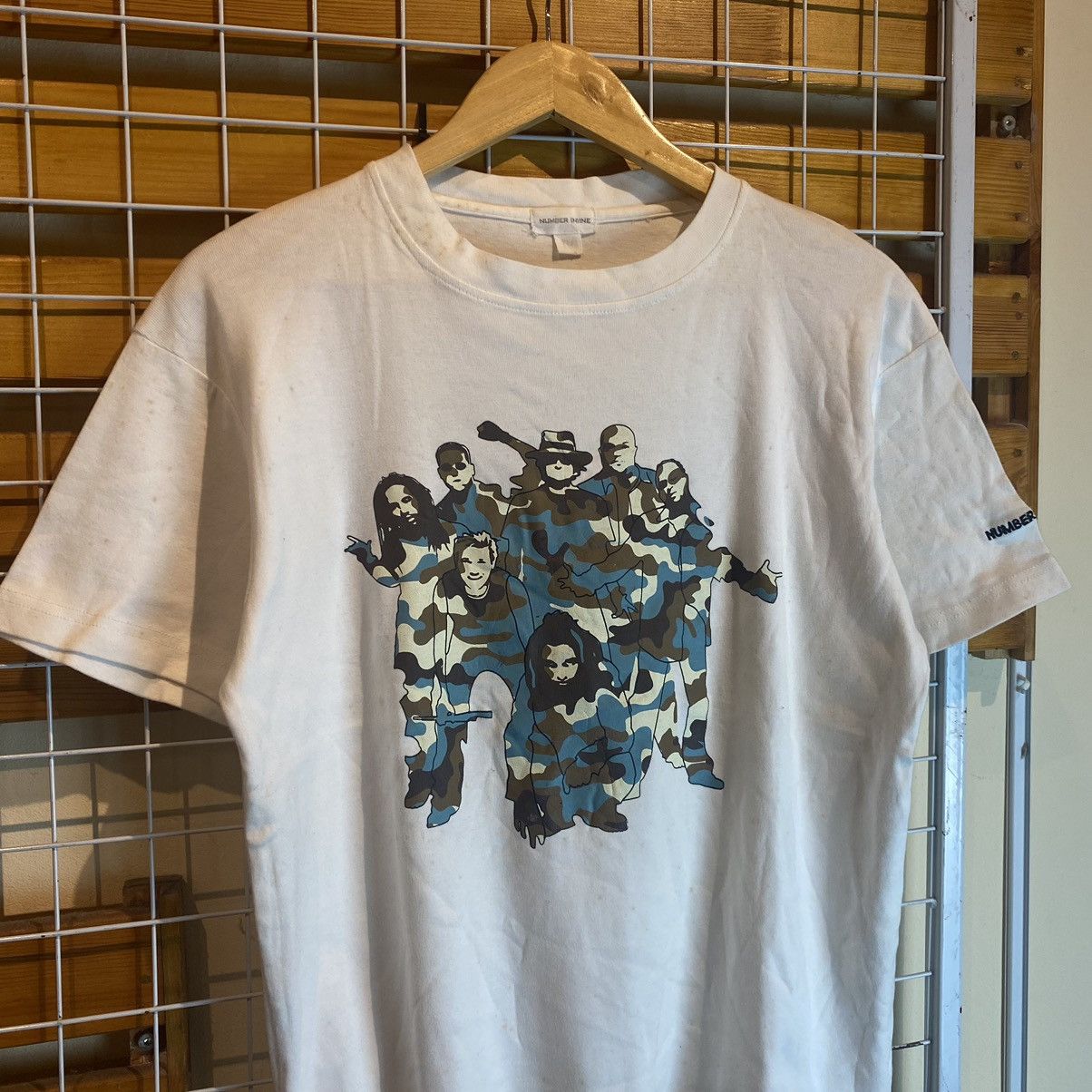 Japanese Brand × Number (N)ine Number Nine Army Hip Hop Design T-Shirt Size US M / EU 48-50 / 2 - 3 Thumbnail