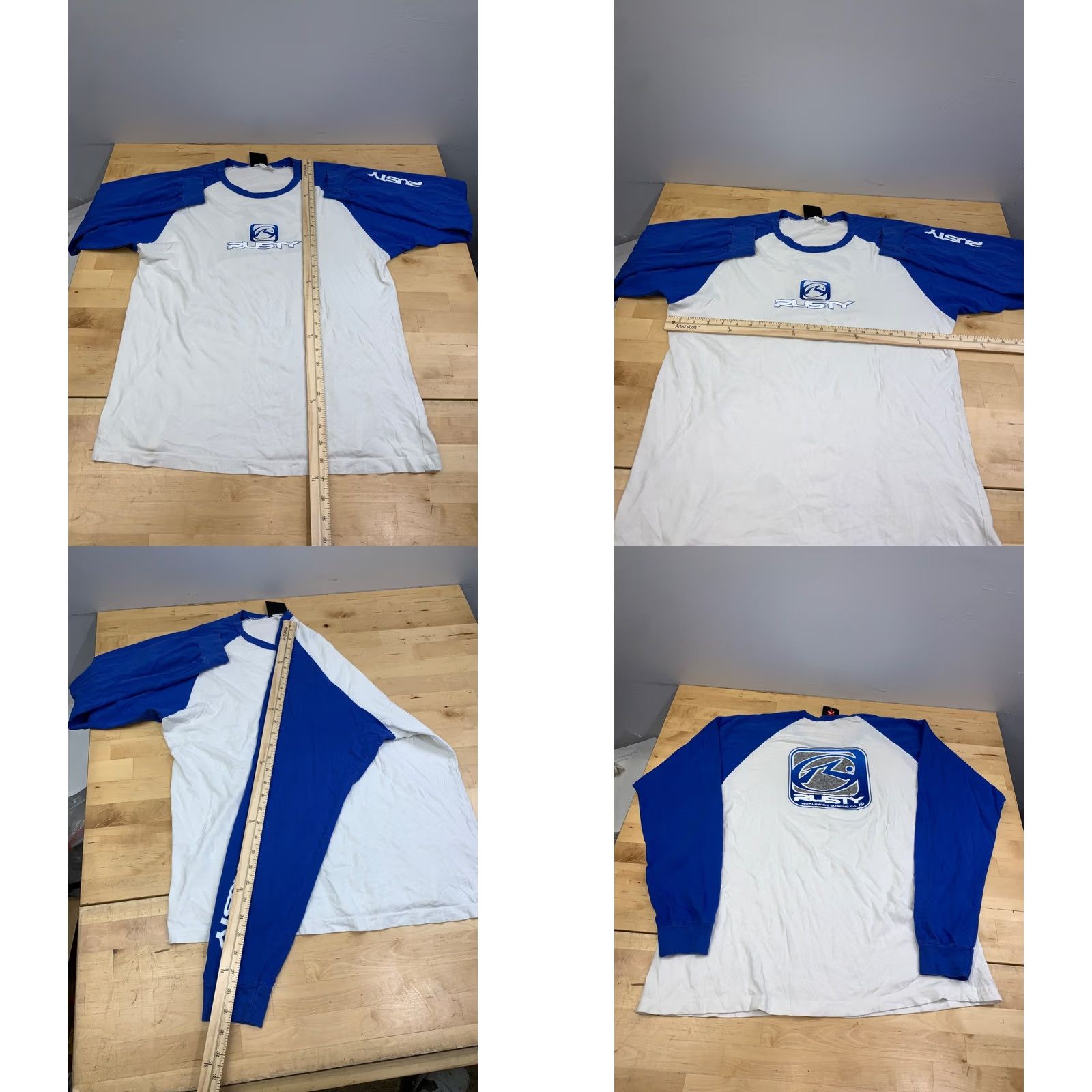 Rusty VINTAGE Rusty Shirt Long Sleeve Logo USA 90s Y2K Mens L White Cotton Tee 1990s 90s Surf Size US L / EU 52-54 / 3 - 8 Thumbnail