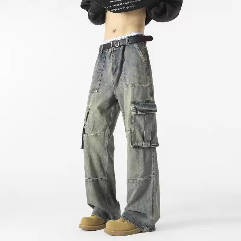 Vintage Aoyama x zai washed fade cargo jeans Size US 31 - 7 Thumbnail