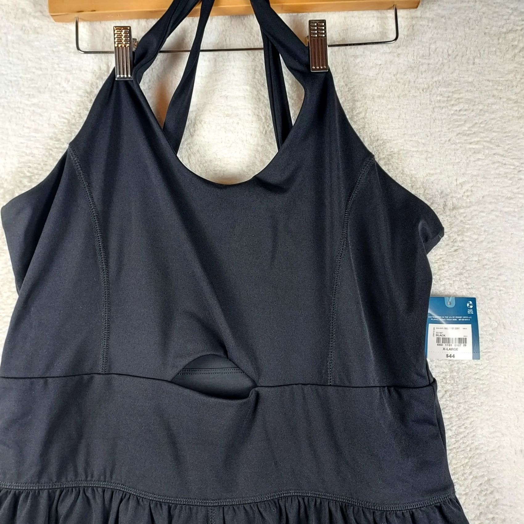Vintage Arizona Jean Co. Women’s XL Black Skort Romper One-Piece Playsuit NWT Activewear Size 40" / US 18 - 2 Thumbnail