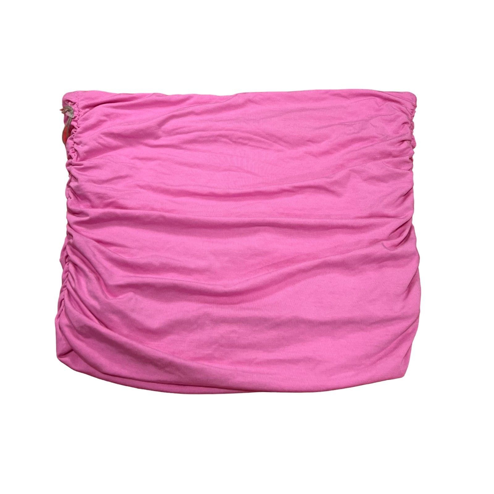 Other A New Day - Women's Slim Fit Ruched Tube Top Pink - XXS Size ONE SIZE - 1 Thumbnail
