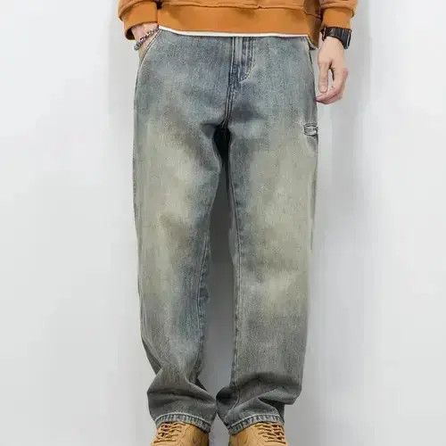VIBE Stretch Men's Jeans Washed Motorcycle Trousers Size US 31 - 5 Thumbnail