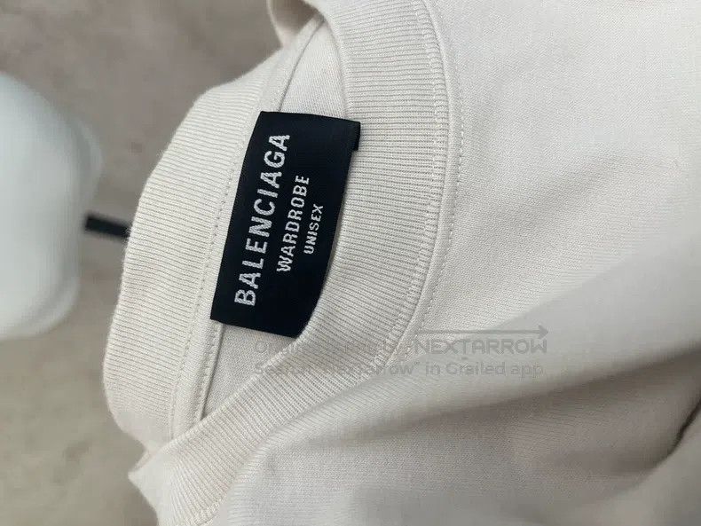 Balenciaga Balenciaga Beige Short-Sleeve T-Shirt Size US M / EU 48-50 / 2 - 4 Thumbnail