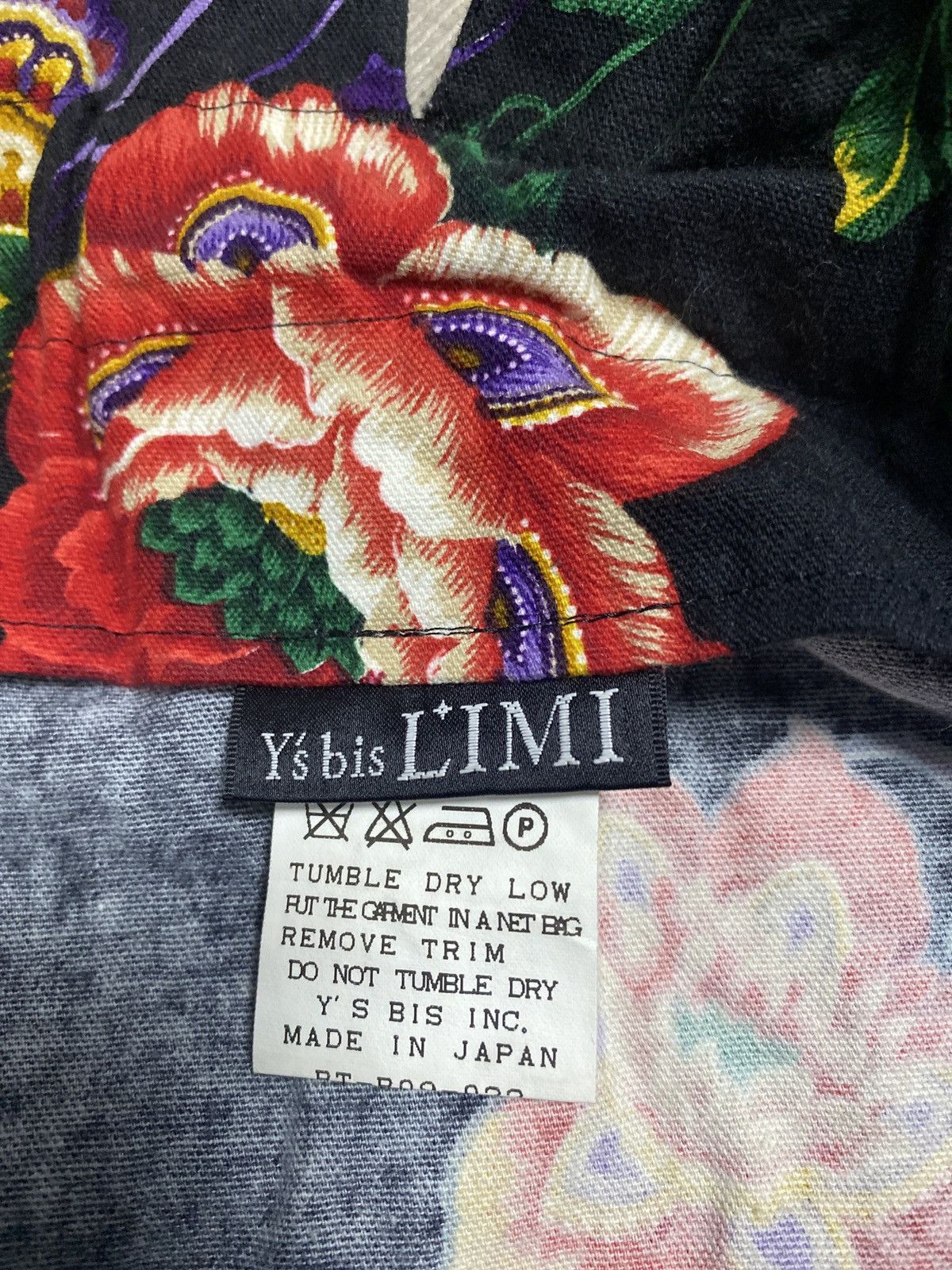 Limi Feu × Yohji Yamamoto Y’s bis LIMI mini skirt black floral Size 26" / US 2 / IT 38 - 15 Thumbnail
