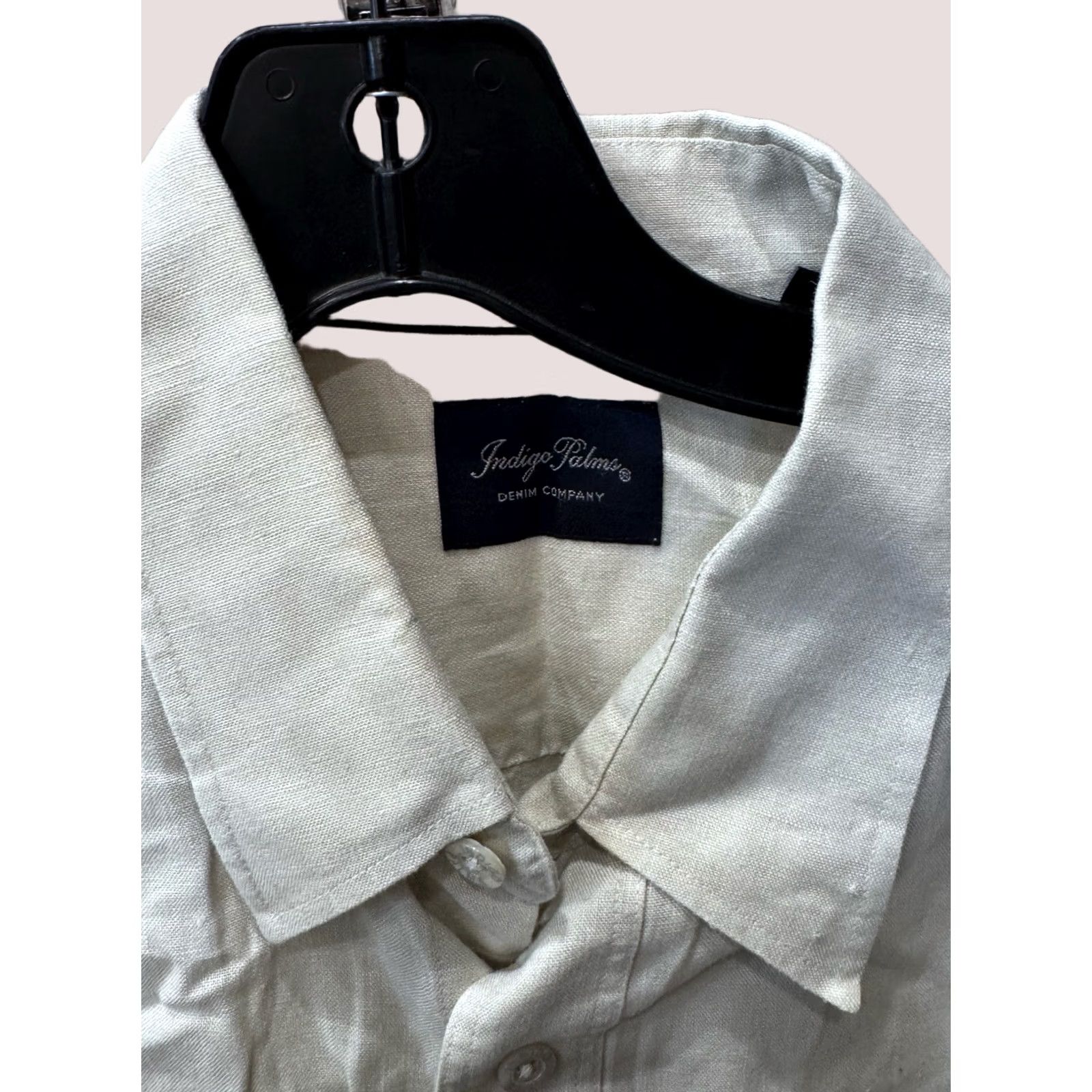 Tommy Bahama Tommy Bahama Indigo Palms 100% Linen Tan SHORT SLEEVE BUTTON UP SHIRT Large L Mens Size US L / EU 52-54 / 3 - 1 Thumbnail