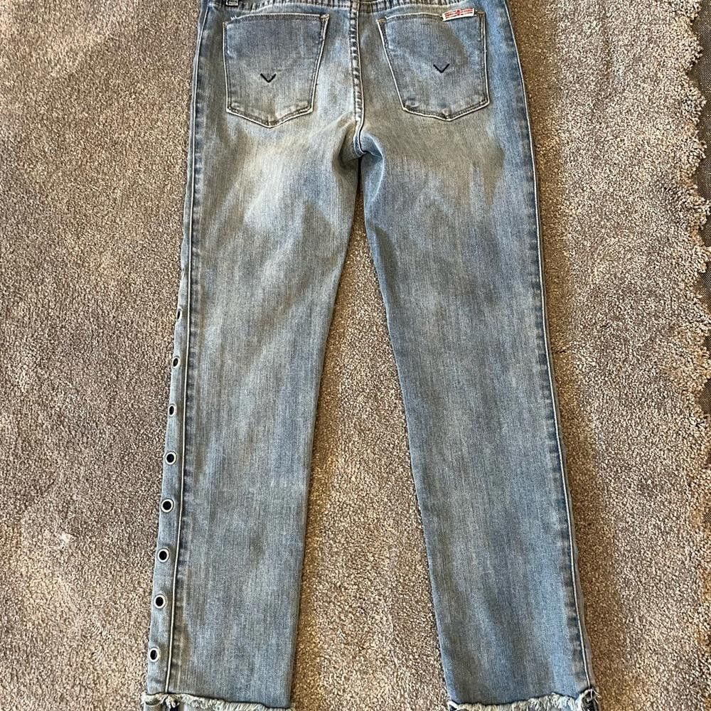 Designer Hudson Light Wash Stretch Blue Denim Jeans Size 14 Size US 26 / EU 42 - 6 Thumbnail