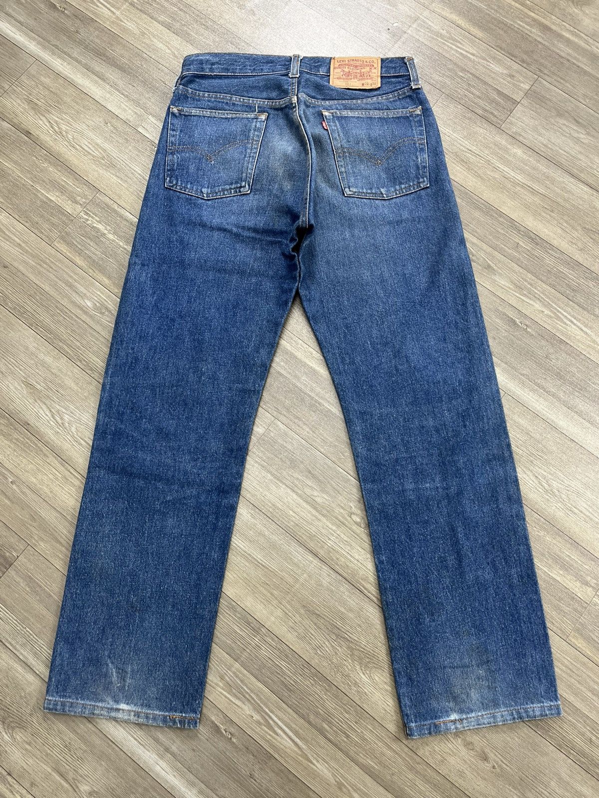 Levi's Vintage Clothing 🇺🇸1980s Vintage Levis 501 30x36 Straight Leg Blue Jeans Size US 30 / EU 46 - 20 Thumbnail