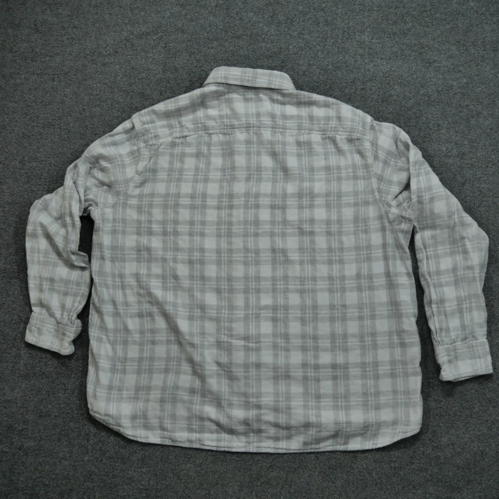 Vineyard Vines Vineyard Vines Shirt Mens 2XL Gray White Plaid Button Classic Fit Knit Cotton Long Sleeve Button-Down Collar Vintage Preppy Casual Size US XXL / EU 58 / 5 - 6 Thumbnail