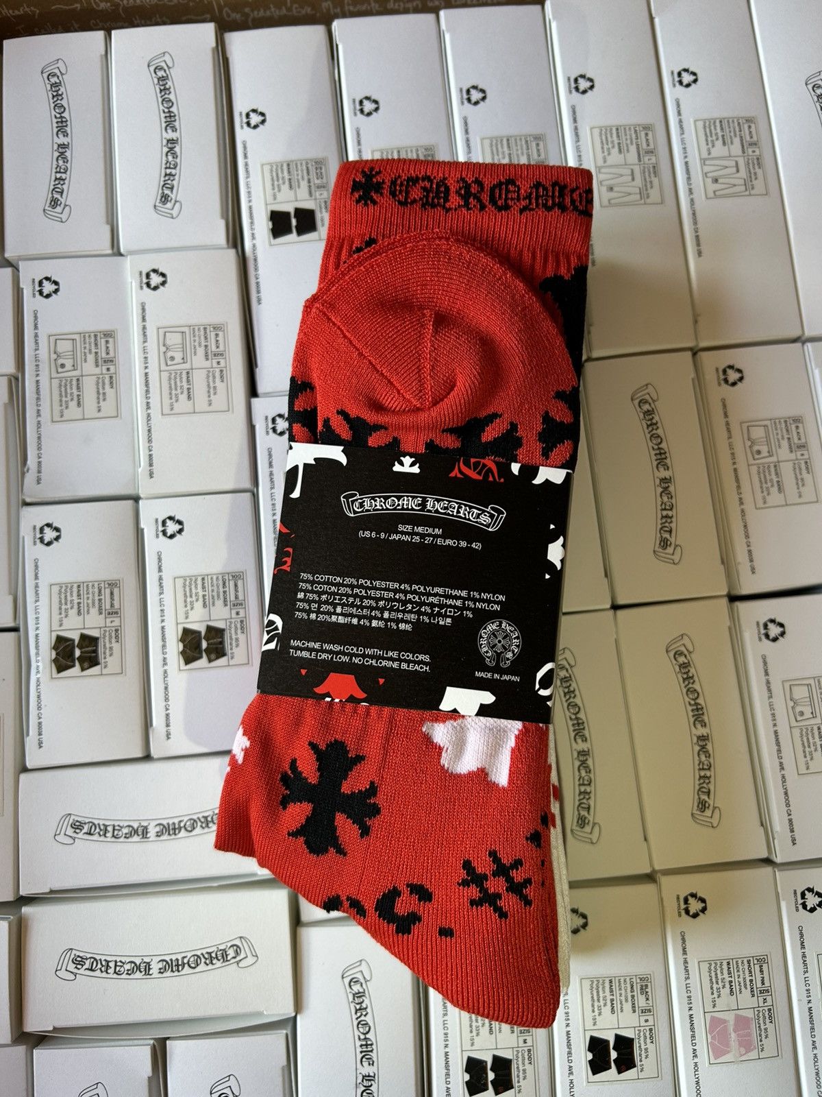Chrome Hearts Chrome Hearts Stencil Socks Set Size ONE SIZE - 6 Thumbnail