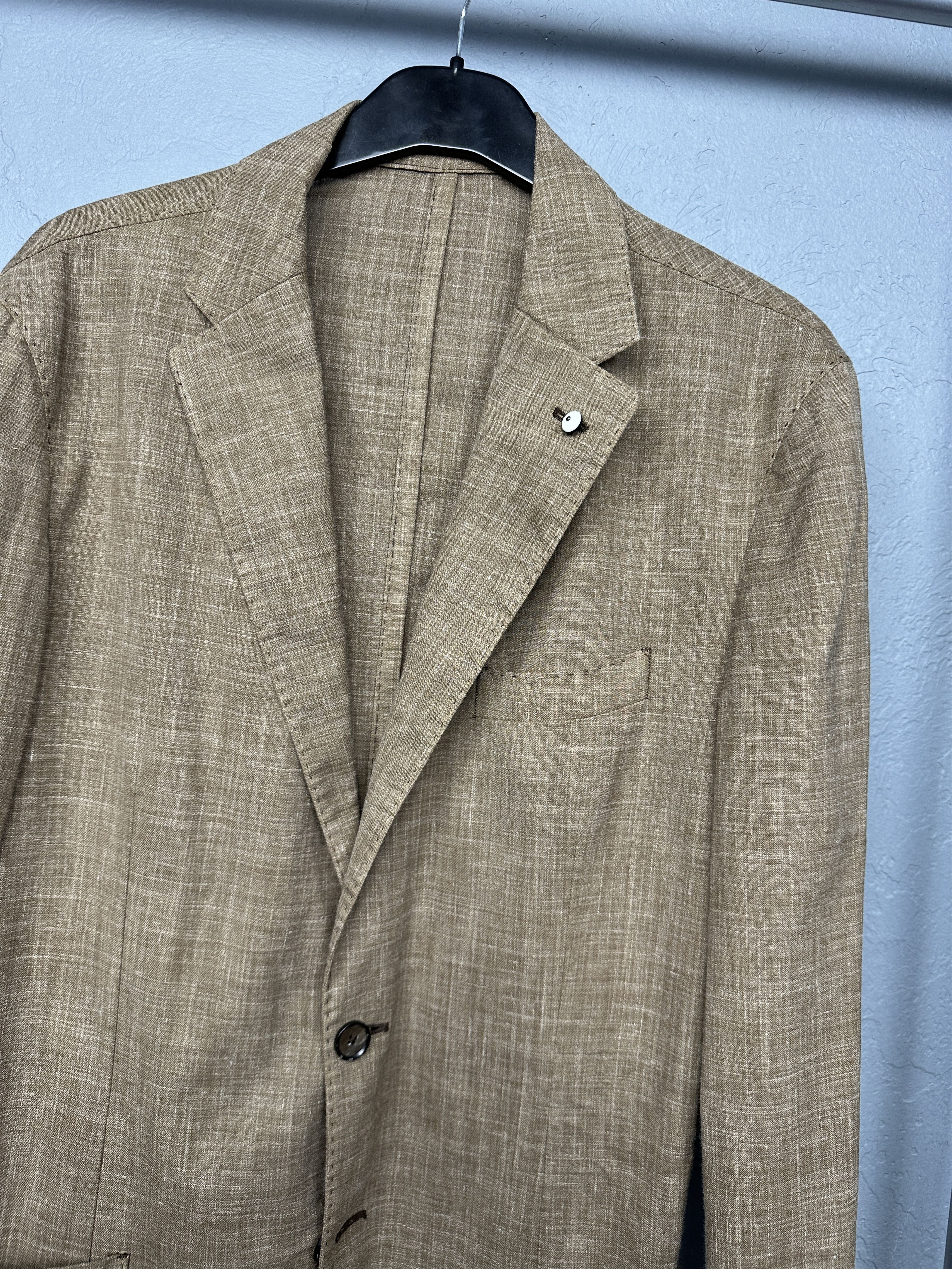 L.B.M. 1911 LBM 1911 Wool Linen Unlined Blazer Jacket L.B.M. Size 38R - 2 Thumbnail