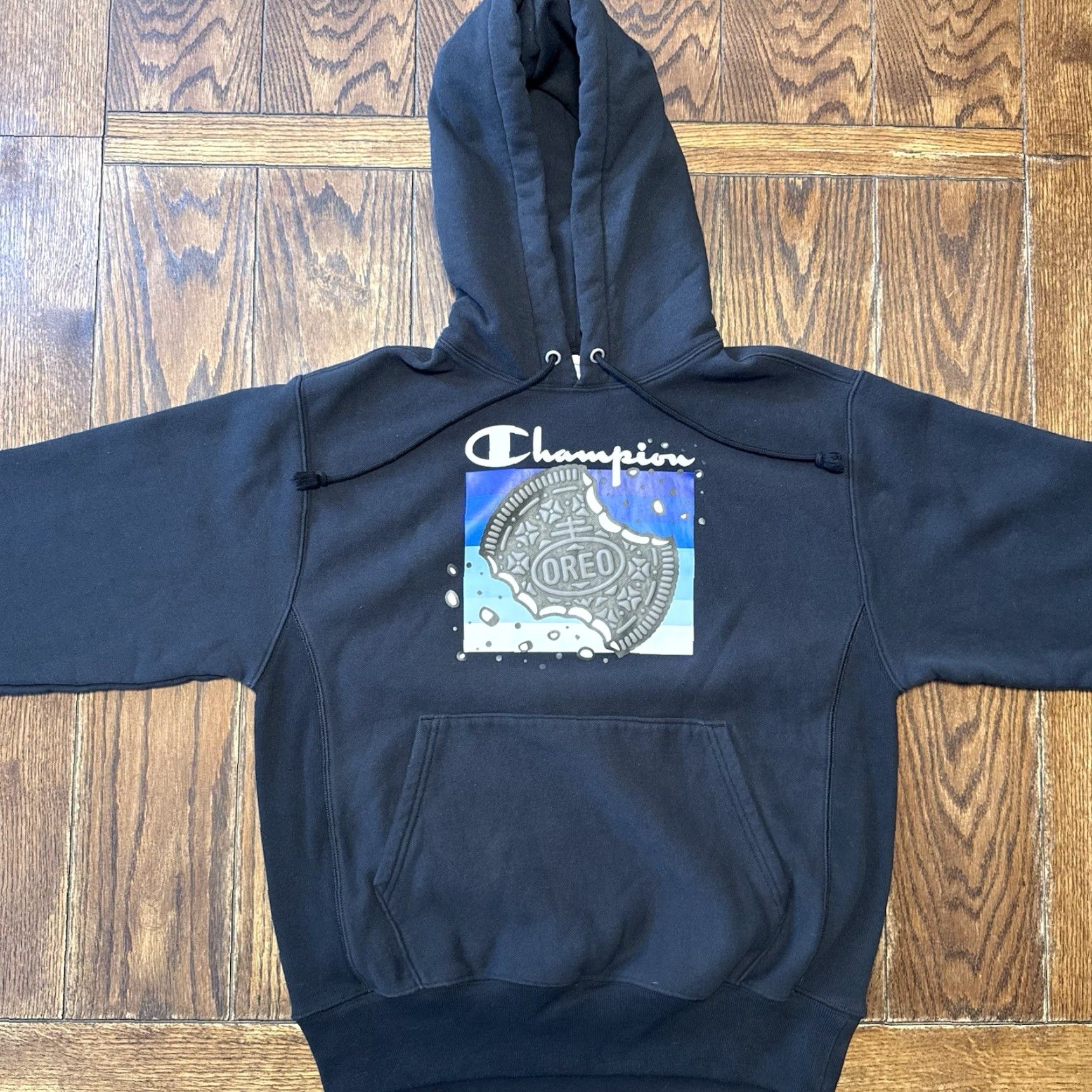 Champion Champion Hoodie Men’s Medium Black Oreo Reverse Weave Heavyweight Cookie Size US M / EU 48-50 / 2 - 2 Thumbnail