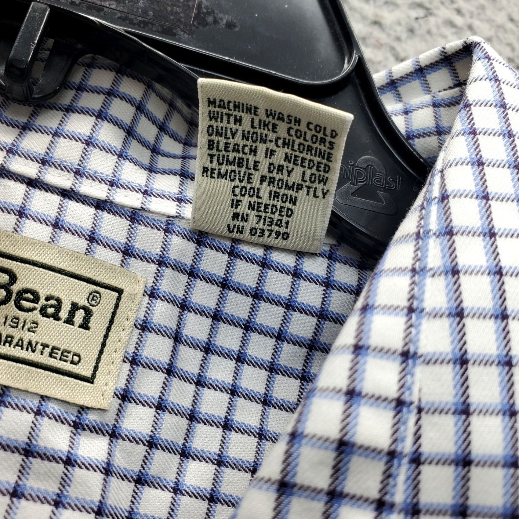 Vintage L.L. Bean Shirt Mens L Multi Checkered Wrinkle Resistant Collared Button Up Size US L / EU 52-54 / 3 - 6 Thumbnail