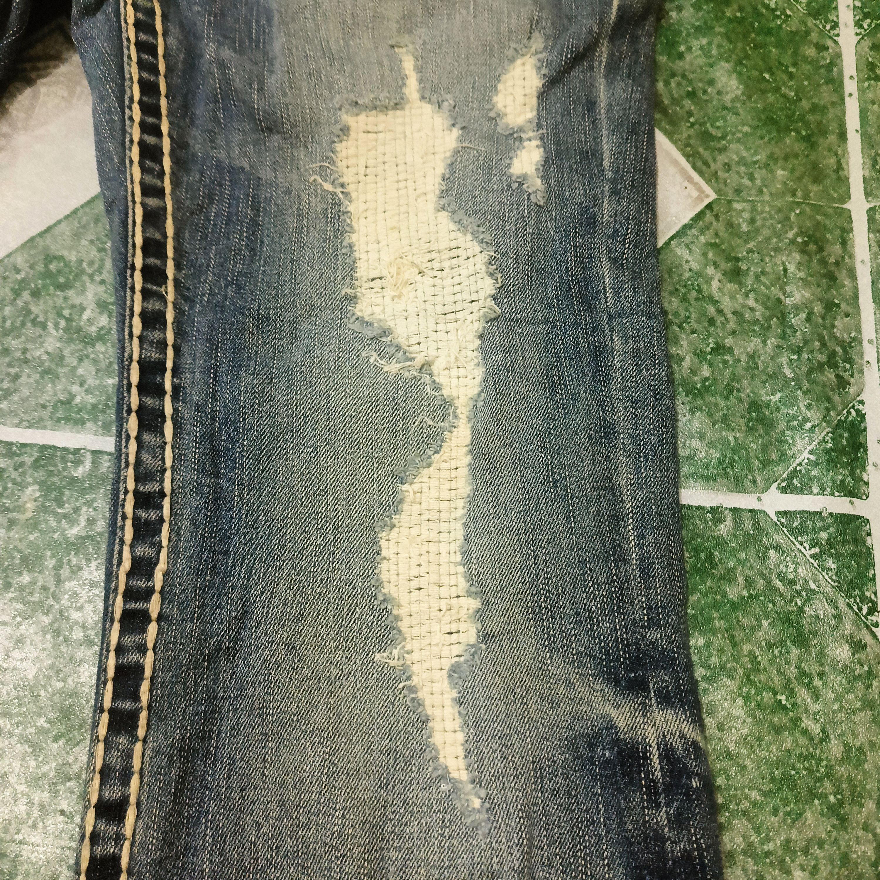 Who Decides War Japanese Shane jeans distressed white stitch Flared jeans Size US 30 / EU 46 - 8 Thumbnail