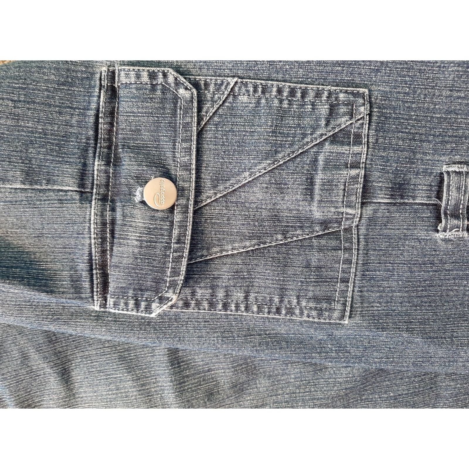 Vintage Cappagallo Jeans Womens Size 12 Blue Cotton Blend Denim Straight Leg Casual Womens Jeans Size 34" / US 12 / IT 48 - 3 Thumbnail