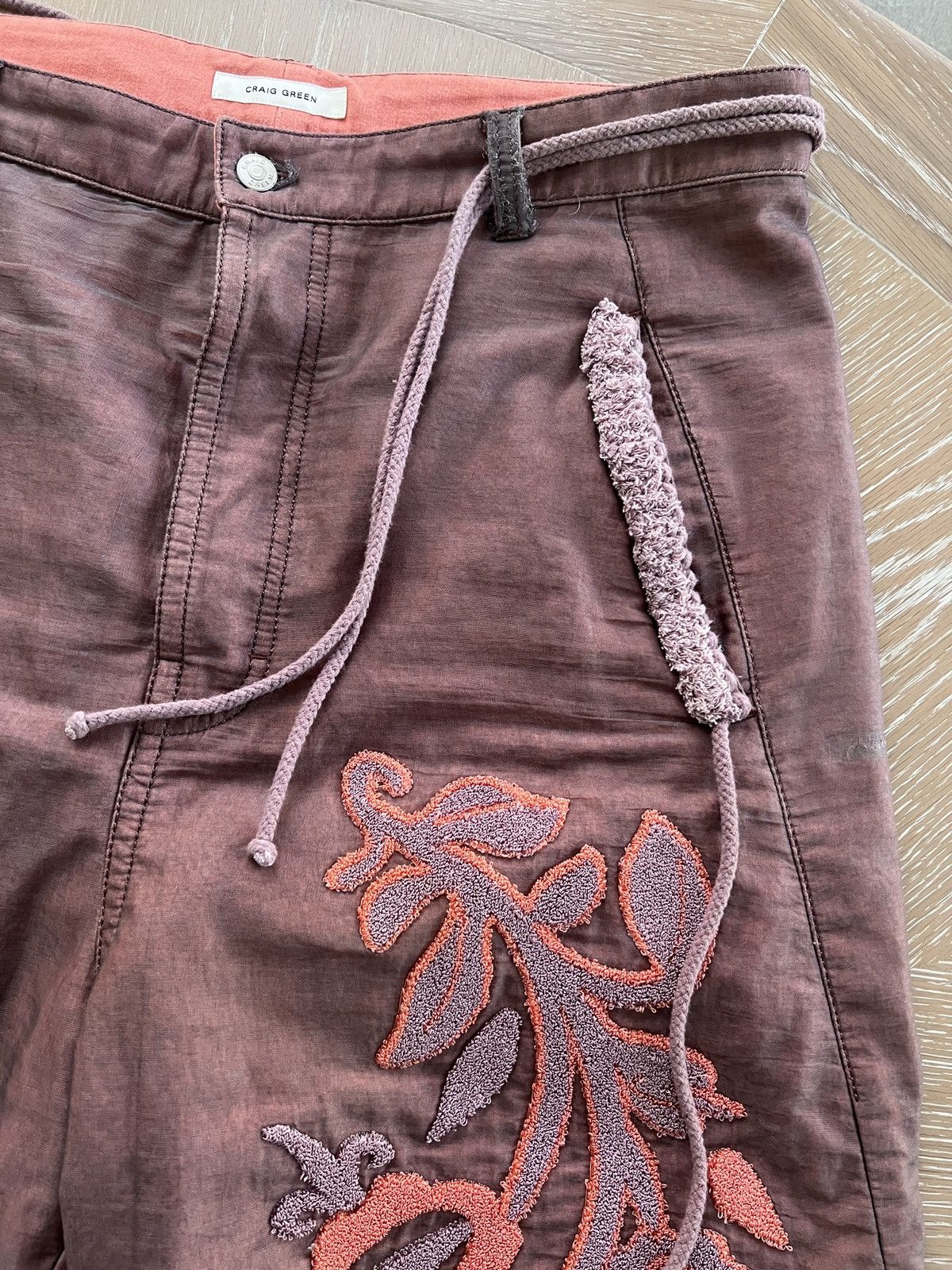 Craig Green AW23 Craig Green Tapestry Red Floral Pants L Men’s Size US 36 / EU 52 - 2 Thumbnail