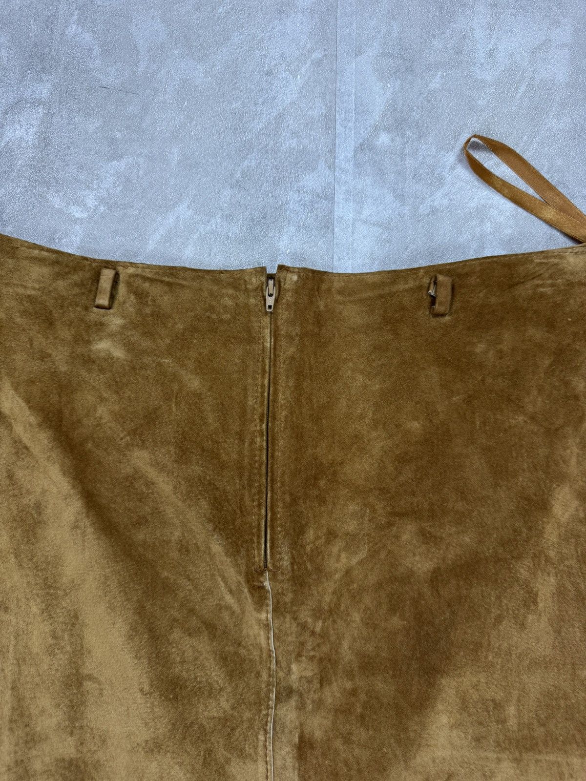 Other outer edge suede skirt vintage midi skirt western cowgirl Size 32" / US 10 / IT 46 - 6 Thumbnail
