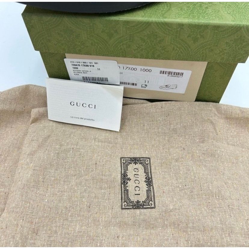Gucci Gucci interlocking GG Leather loafers size 11 made in Italy Size US 11.5 / EU 44-45 - 6 Thumbnail
