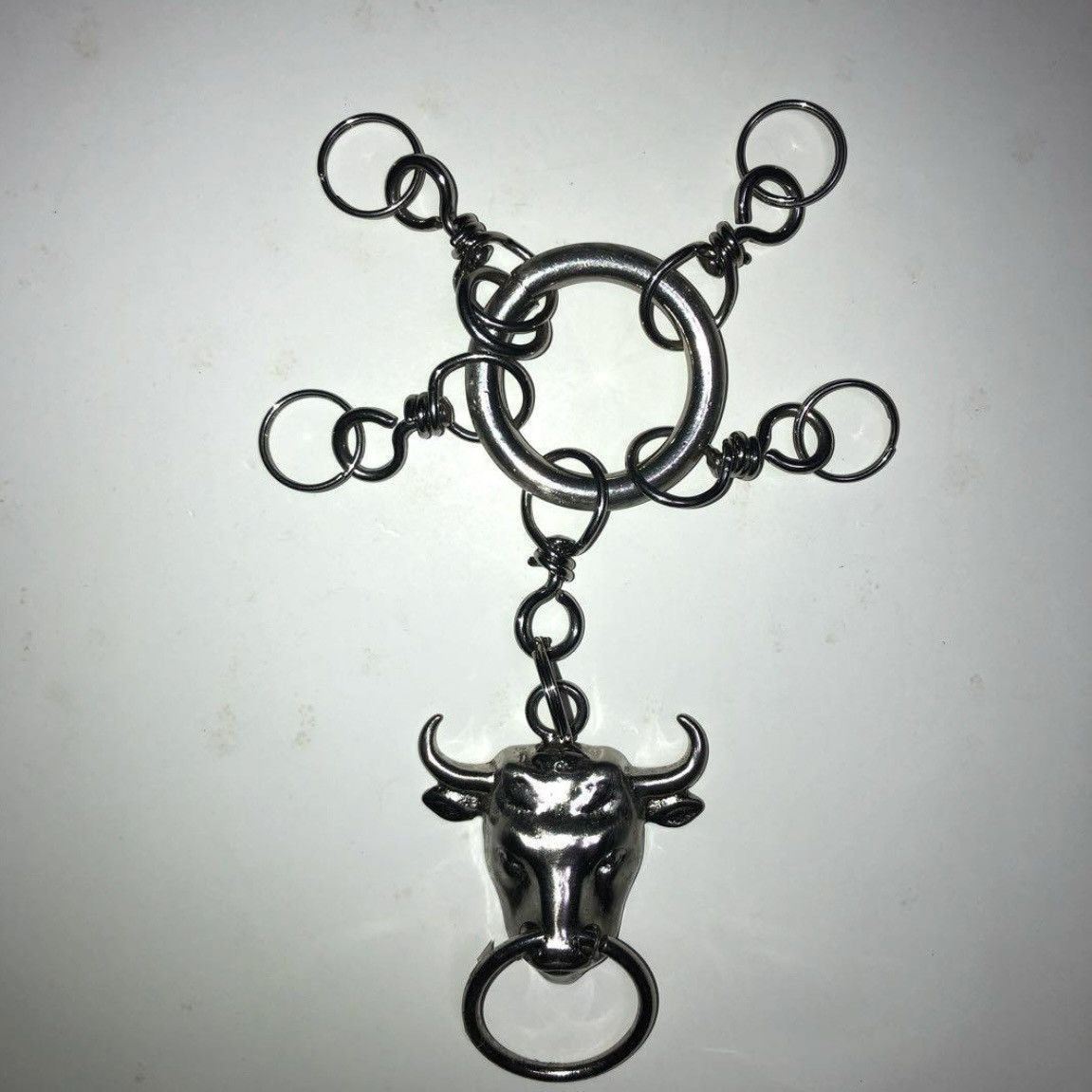 Jean Paul Gaultier Silver Bull Logo Keychain Size ONE SIZE - 2 Thumbnail