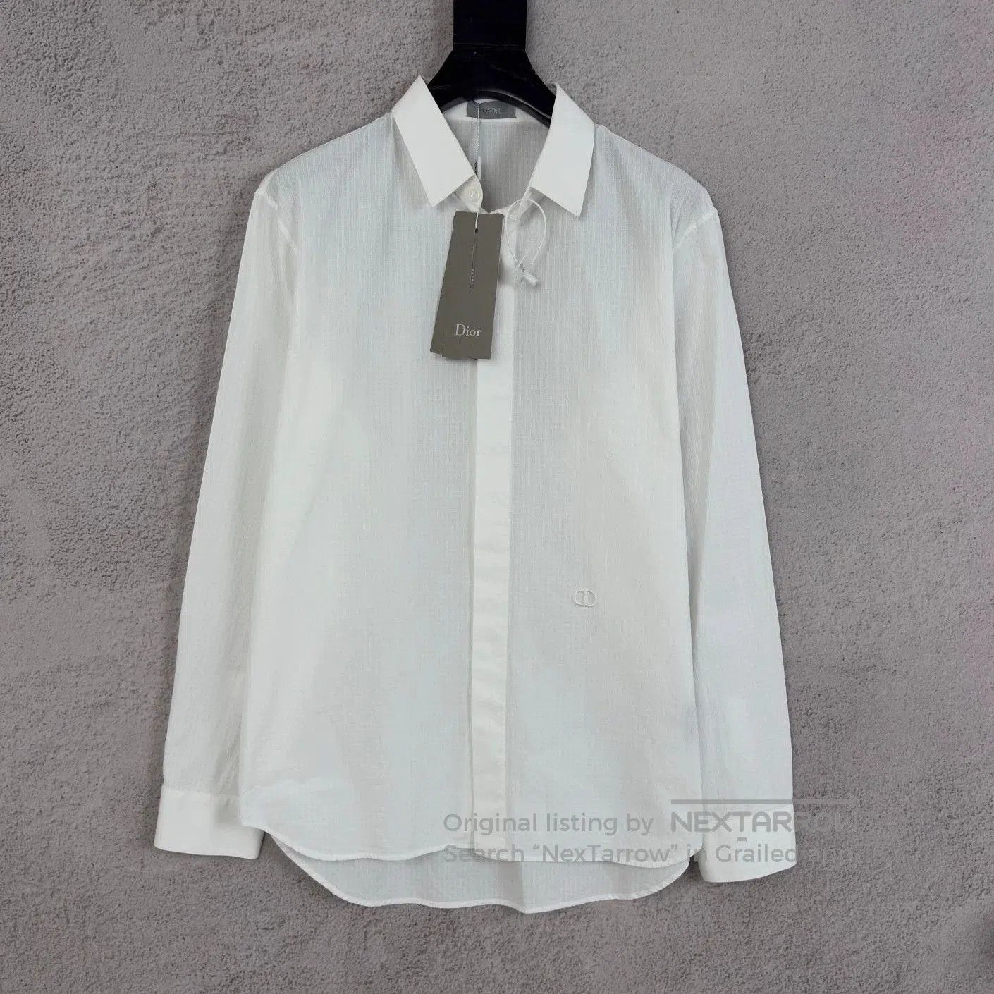 Dior DIOR Cotton Jacquard CD Embroidery Shirt. Size US M / EU 48-50 / 2 - 1 Thumbnail