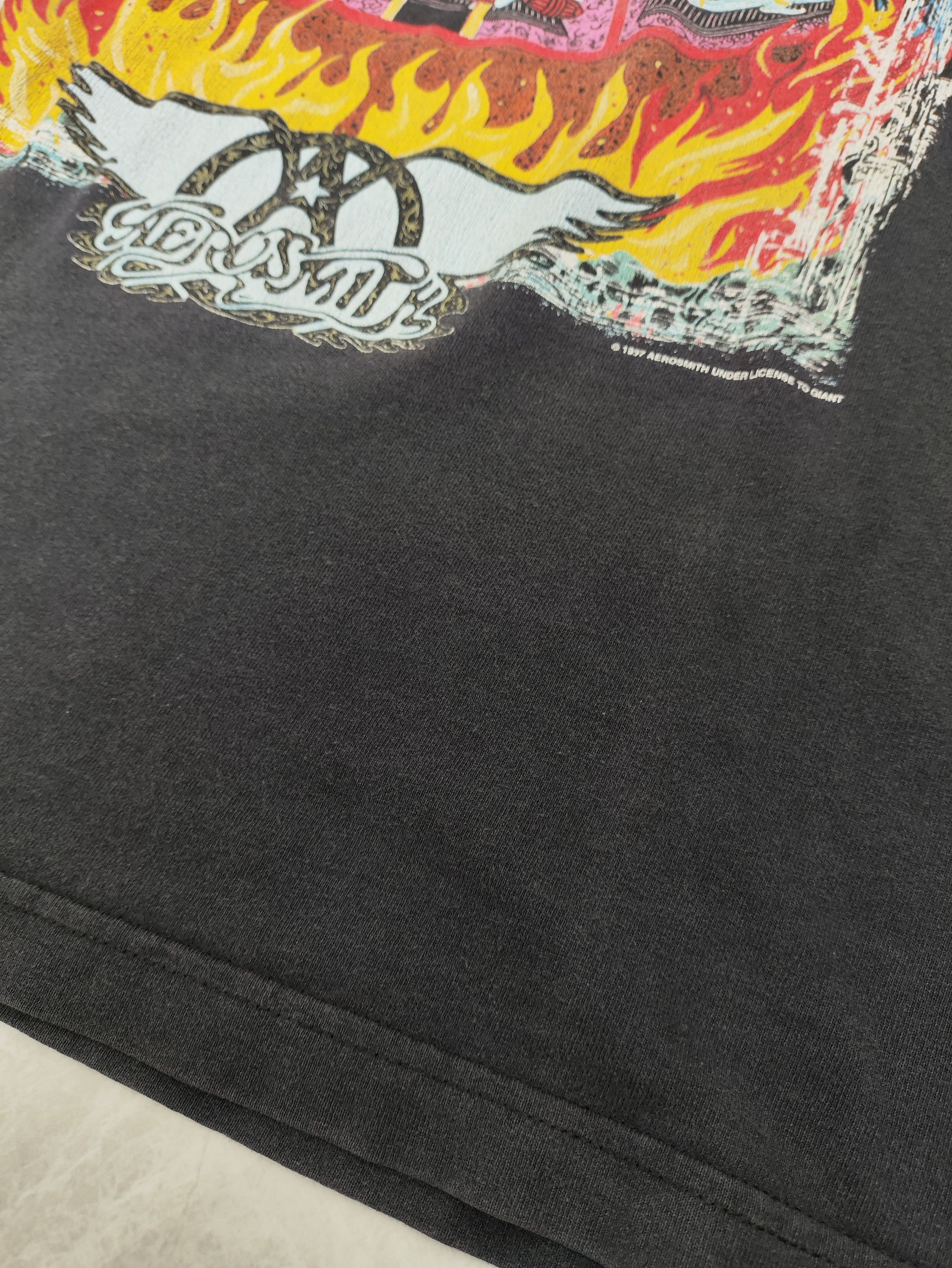 Other Vintage 1997 Aerosmith Nine Lives Tour Faded Black L Size US L / EU 52-54 / 3 - 4 Thumbnail